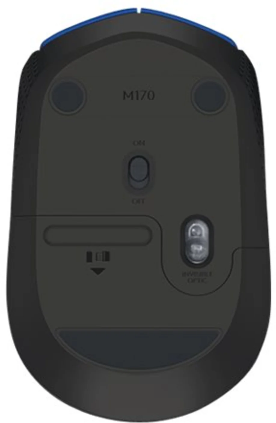 Imagen 4 de Mouse Inalámbrico Logitech M170 Óptico 1000dpi 2.4GHz 3 Botones USB Color Azul