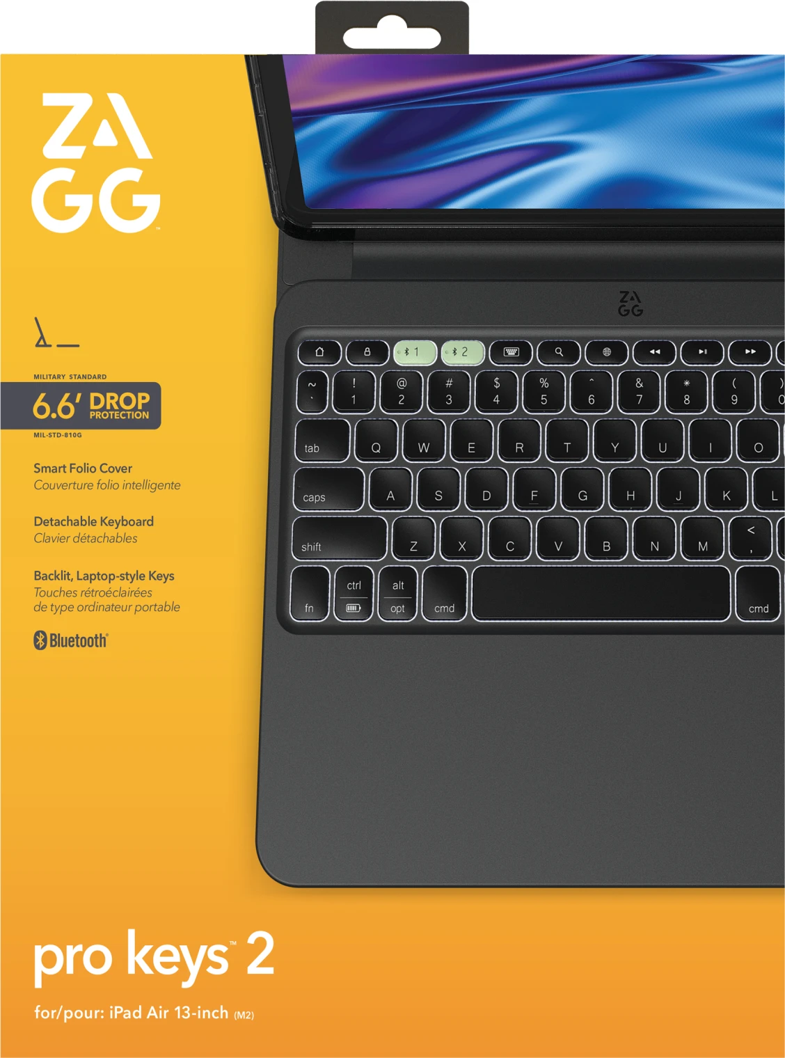 Imagen 8 de Funda con teclado en espanol Pro Keys 2 para iPad Air 13" M2 Zagg