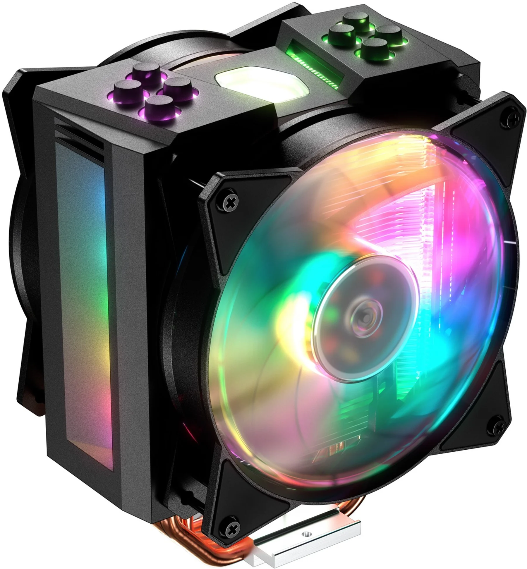 Imagen 10 de Disipador CPU Cooler Master MasterAir MA410M RGB, LGA 1151, AMD AM4