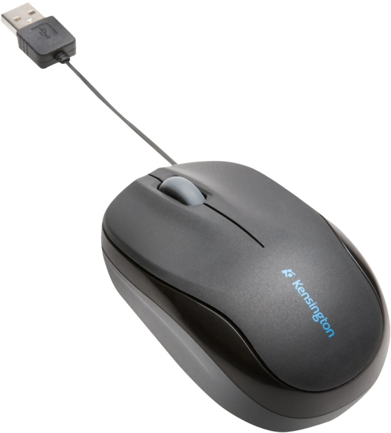 Imagen 1 de Mouse Alámbrico Kensington Pro Fit Cable Retractil Óptico 2 botones USB Negro