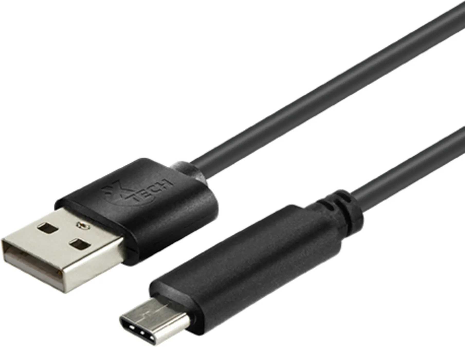 Imagen 0 de Cable USB-C a USB-A v2.0 M/M Longitud 1.8 metros Color Negro - XTech