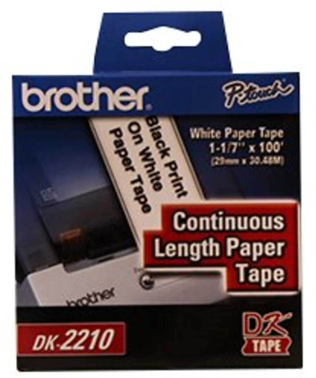 Imagen 2 de Cinta Papel Térmico Brother DK2210, 29mm*30.48mts Colr Blanco