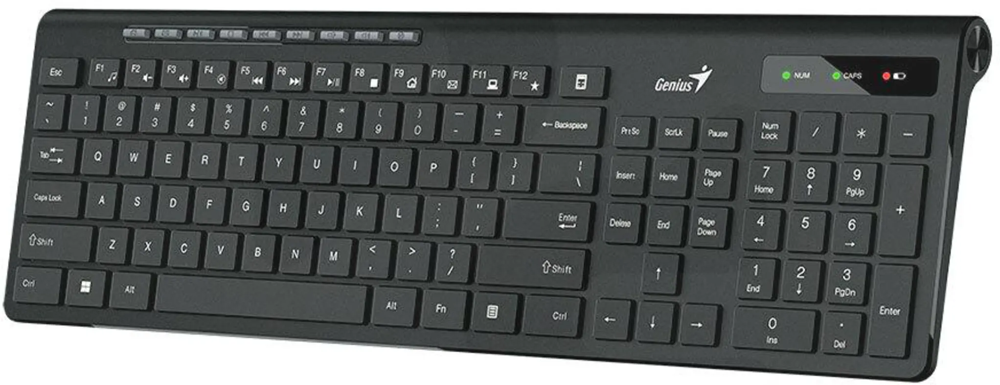 Imagen 0 de Teclado Inalámbrico Ergonómico Genius SlimStar 7230 Tecla color Negro