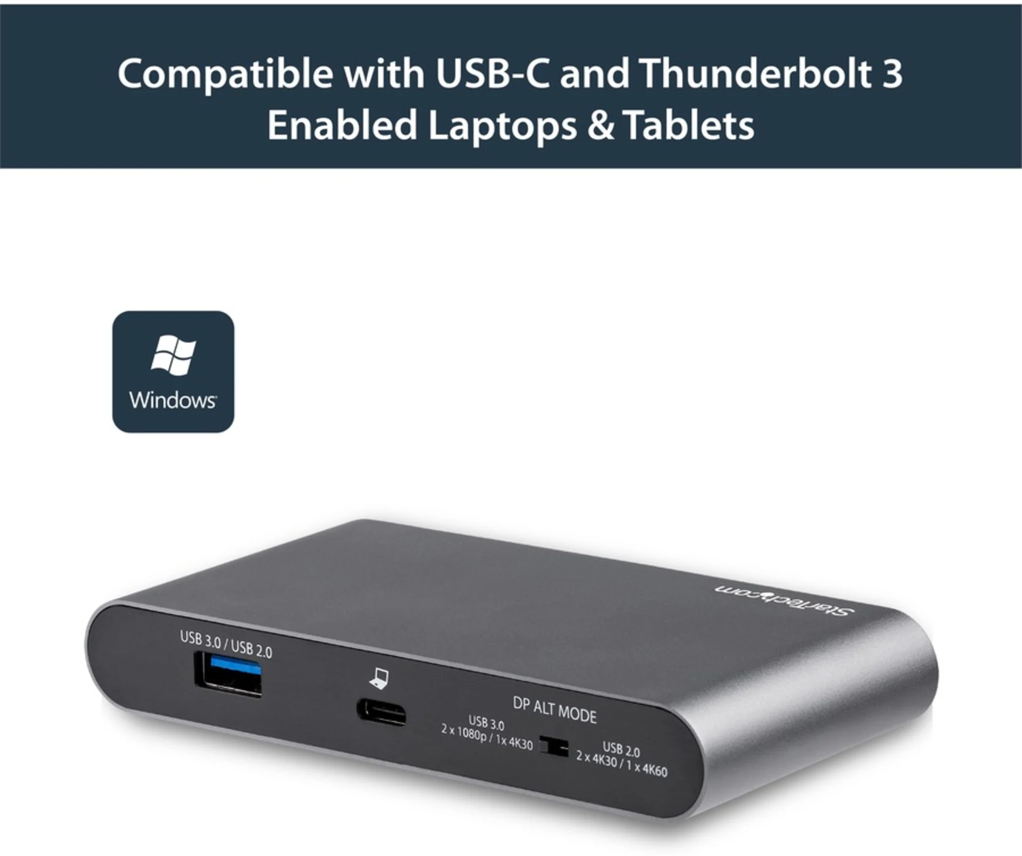 Imagen 5 de Docking Station StarTech Host USB-C, 4K 2*DP USB2.0 USB-A3.0 USB-C LAN p/2 Monit