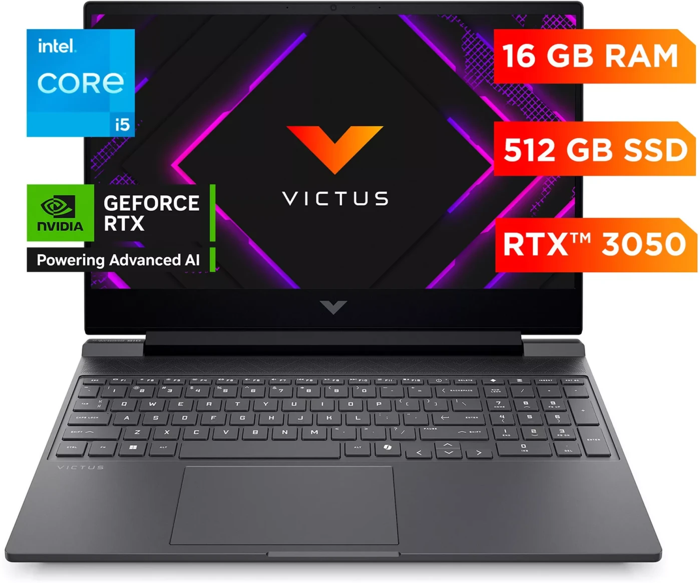 Imagen 0 de Notebook HP Gaming Victus 15-fa2014la i5-13420H 16GB 512GB 15.6"RTX3050 6GB W11H