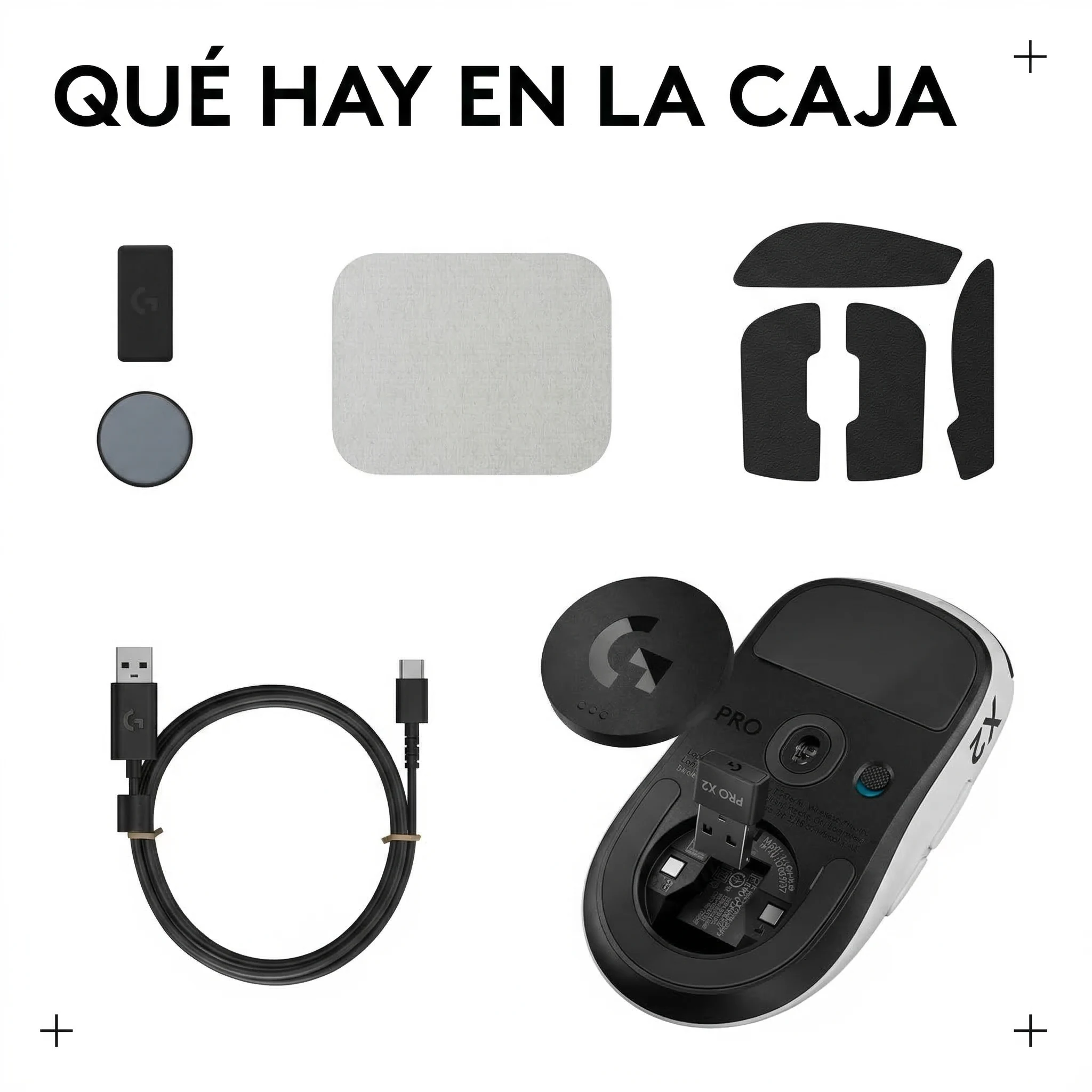 Imagen 10 de Mouse Gamer Inalámbrico Logitech PRO X2 SUPERSTRIKE Óptico 44000dpi Blanco/Negro