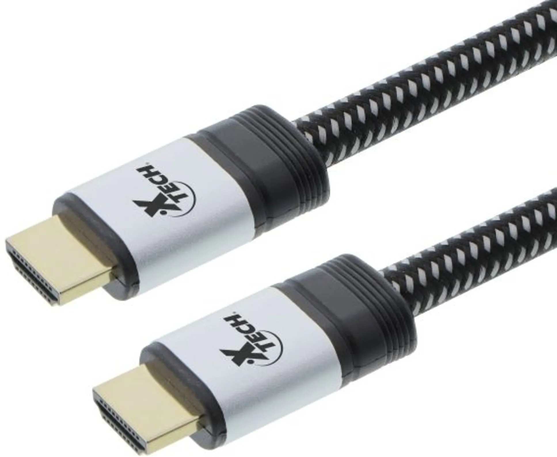 Imagen 3 de Cable HDMI v2.0 M/M 2160p 60Hz 30A Trenzado Alta veloc 1.8mts Negro - Xtech