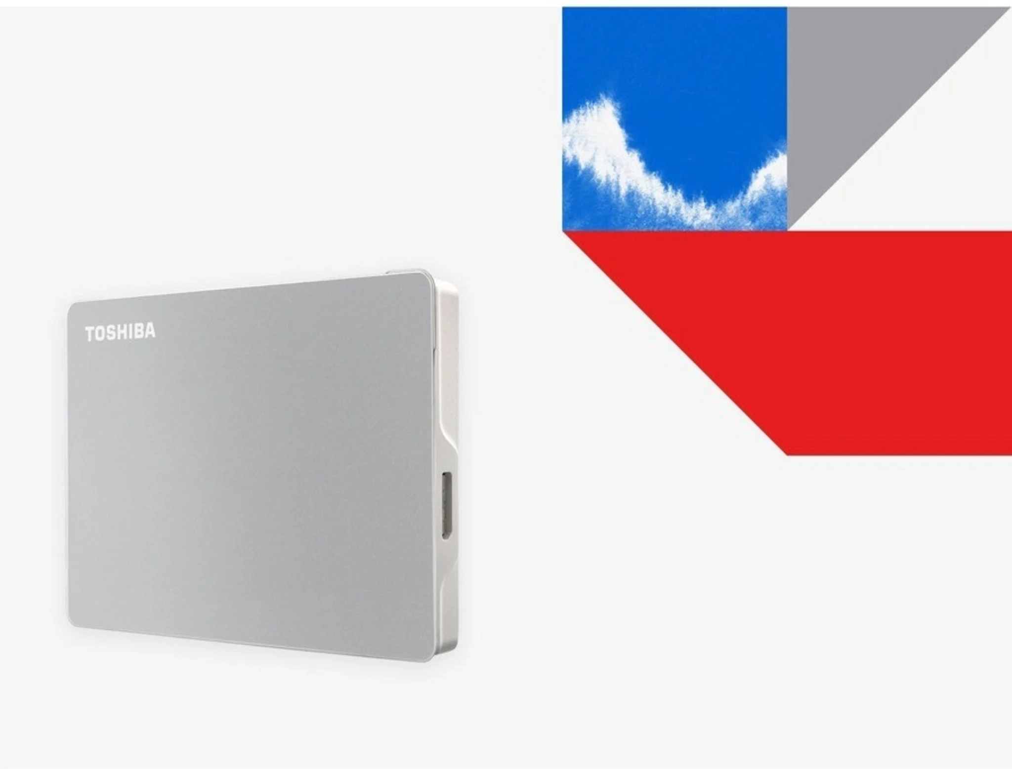 Imagen 2 de Disco Duro Externo Toshiba Canvio Flex 2TB 2.5" 5000rpm USB-C Lect 5000MBs Plata