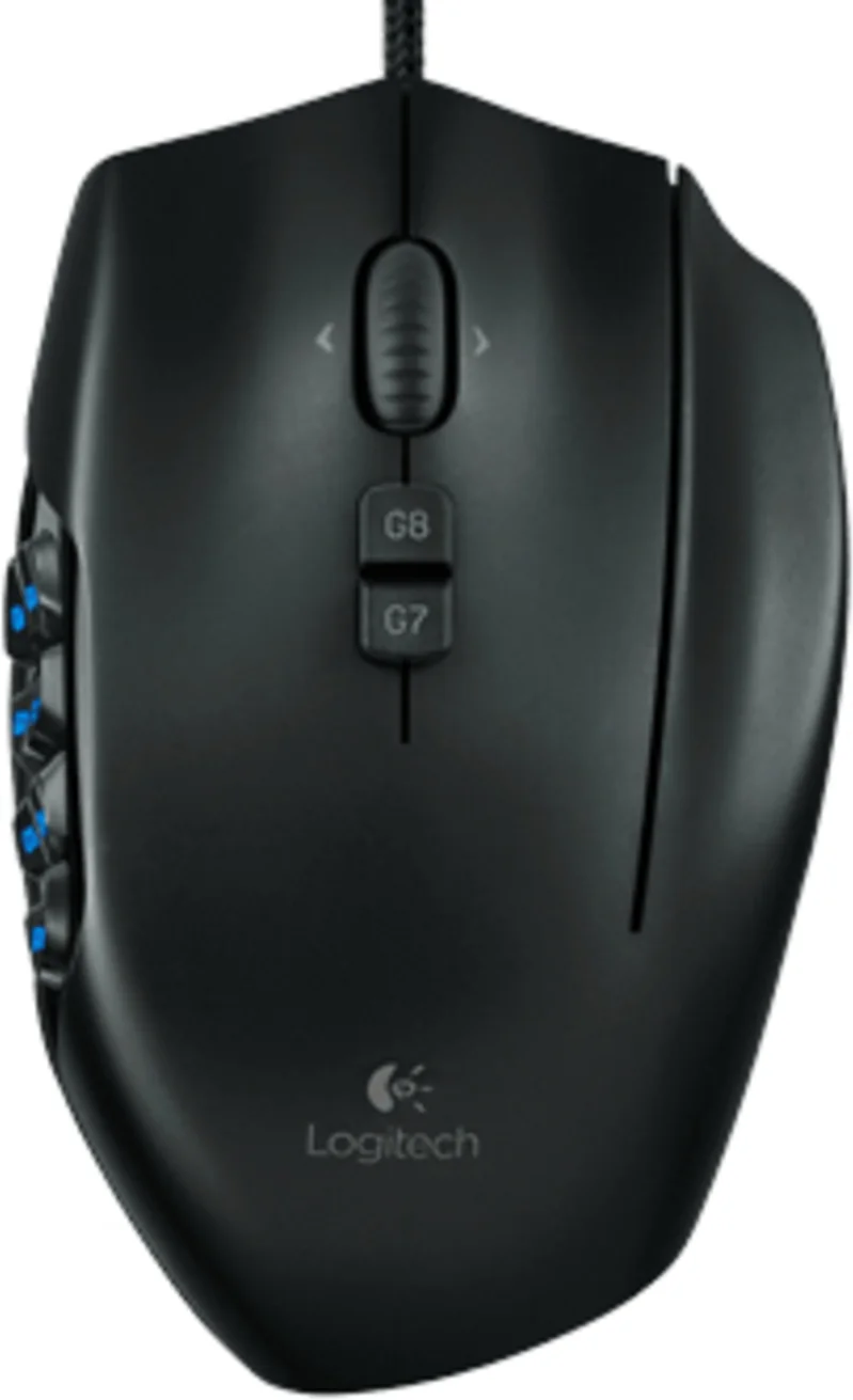 Imagen 2 de Mouse Gamer Alámbrico Logitech G600 MMO 8200dpi 20 Btns RGB Cable USB 2mts Negro