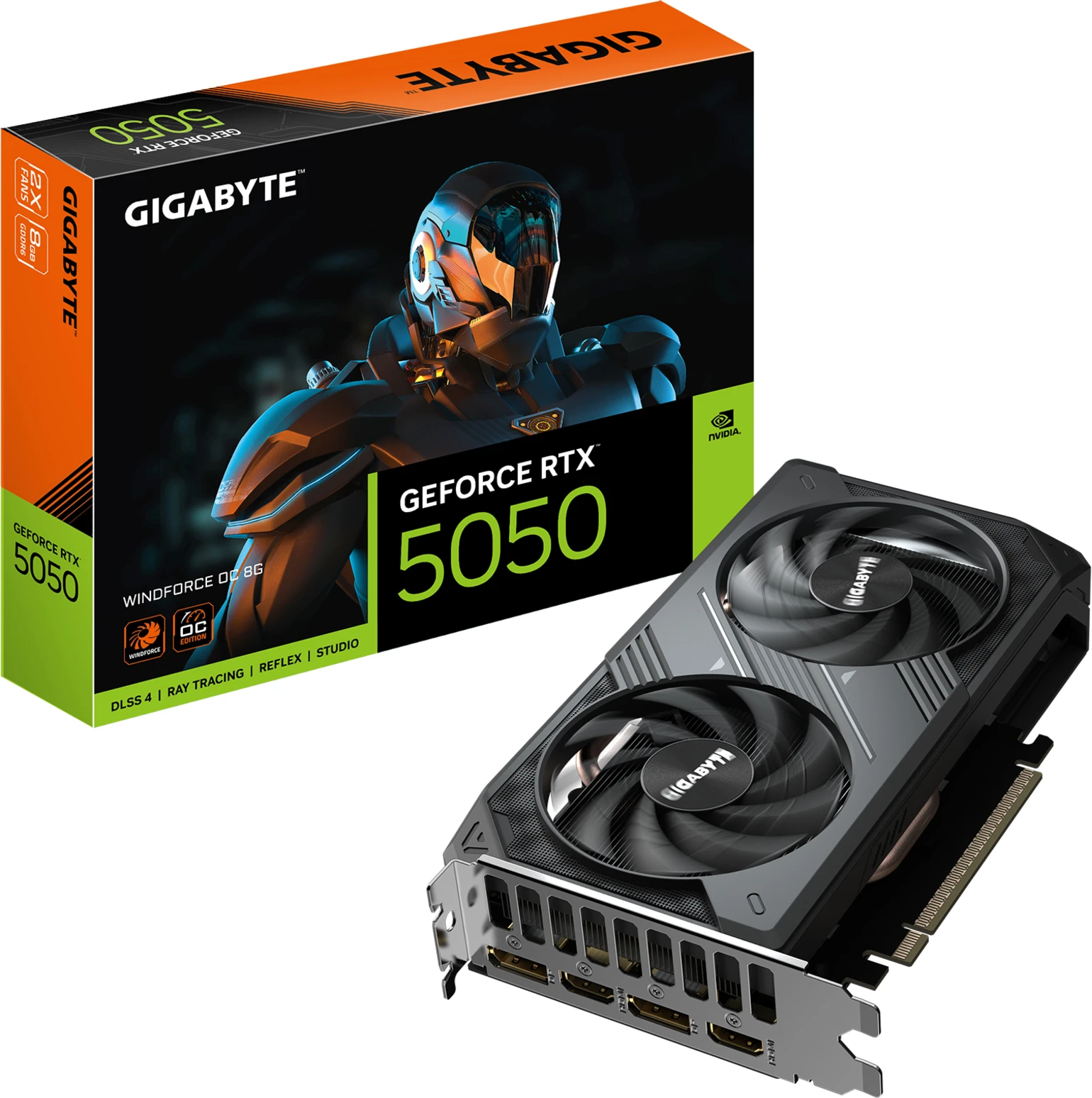 Imagen 0 de Tarjeta de Video Gigabyte Nvidia GeForce RTX 5050  WINDFORCE OC 8GB