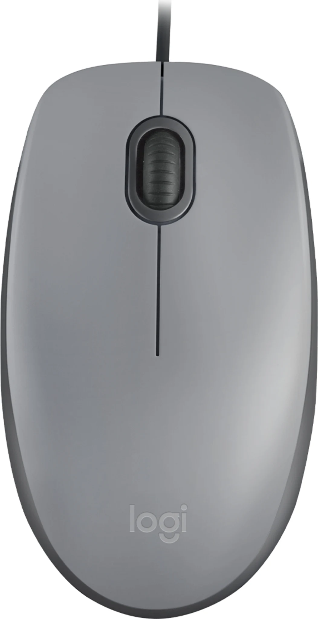 Imagen 0 de Mouse Alámbrico Logitech M110, Óptico 1000dpi 3 Botones Cable USB 1.8mts Gris
