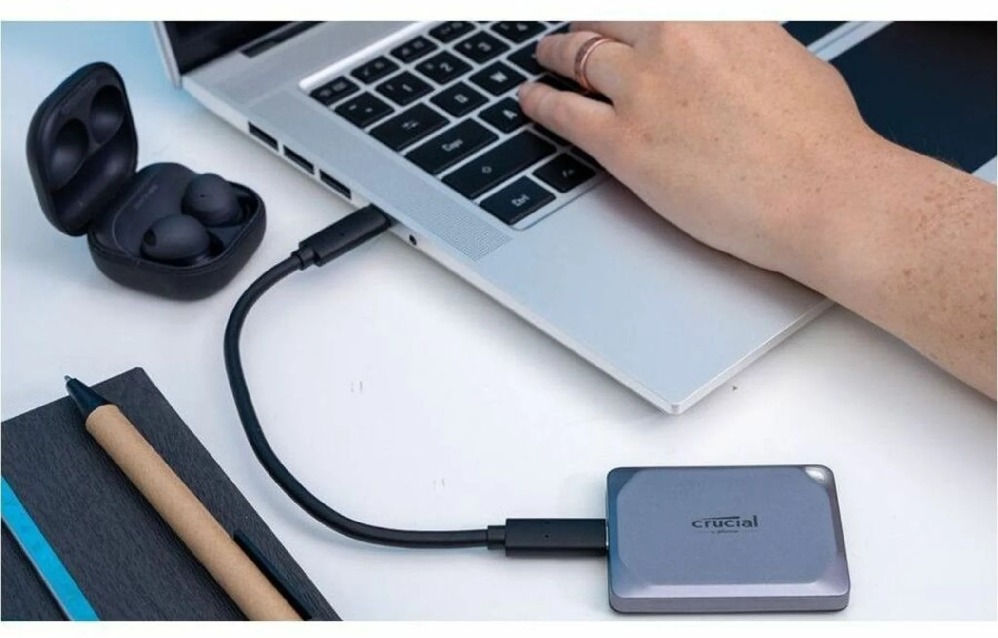 Imagen 3 de Unidad SSD Externo Crucial X9 Pro 1TB 2.5" USB-C 3.2 G2 Lec1050MB/s Esc1050MB/s