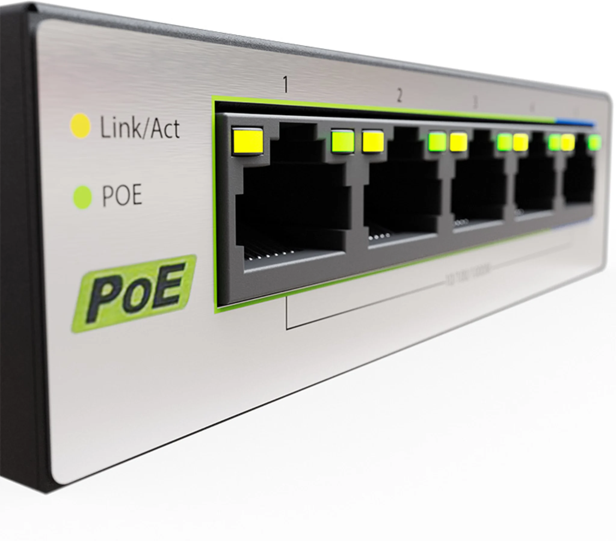 Imagen 2 de Switch Gigabit Nexxt Vertex V900P 9 Puertos PoE+, Escritorio, 120W 10/100/1000Mb