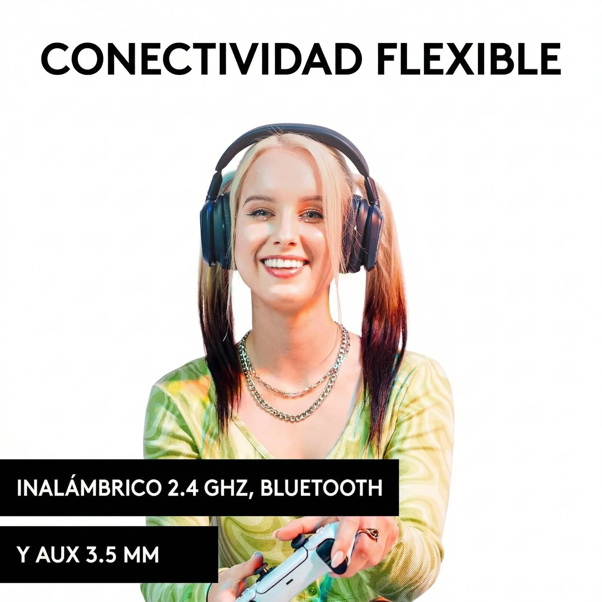 Imagen 2 de Audífonos Gamer Inalámbrico Logitech Astro  A30 Lightspeed 2.4GHz PS Navy Blue