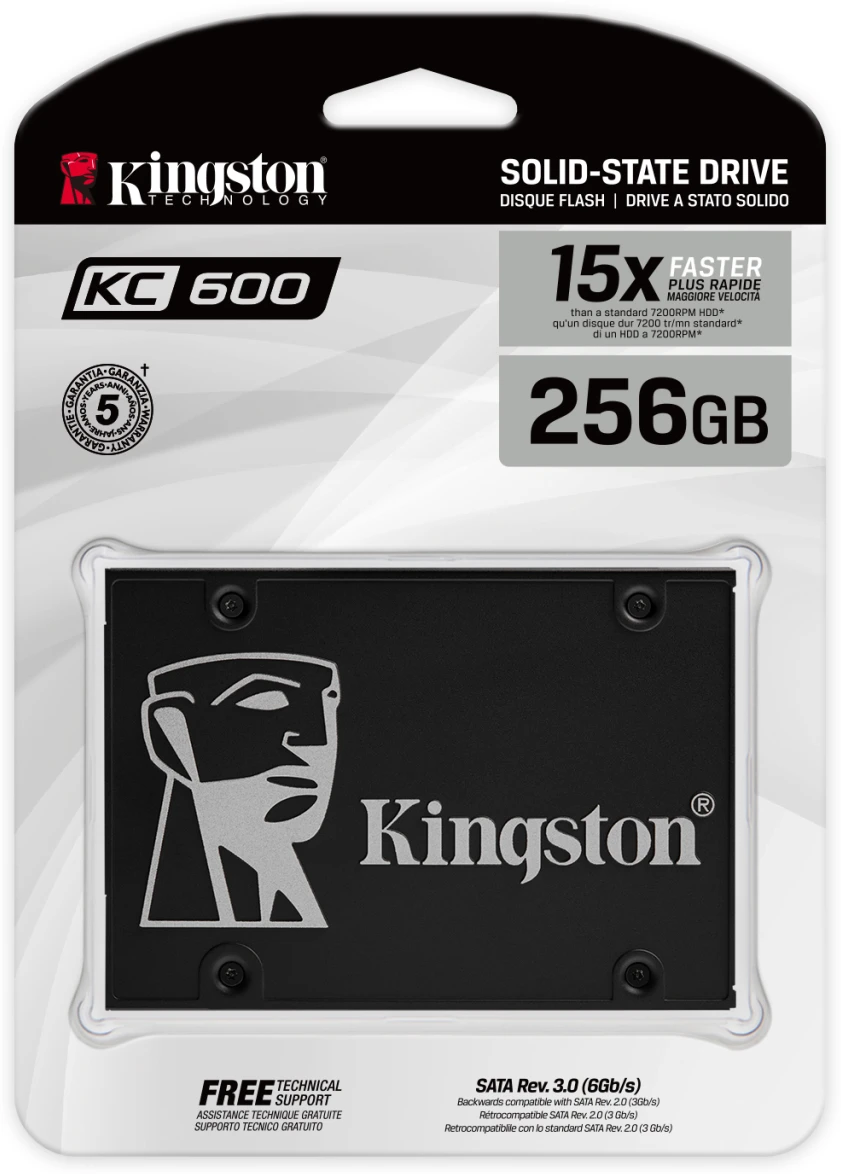 Imagen 3 de Unidad SSD Kingston SKC600 256GB 2.5" SATA 3 6GB/s Lec 550MB/s Esc 500MB/s