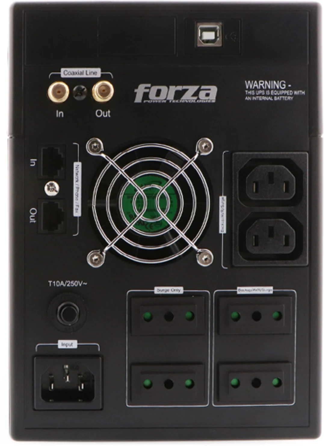 Imagen 3 de UPS Forza 2200VA 1200W 220V Interactiva 4 Salidas Comunicación USB Pantalla LCD