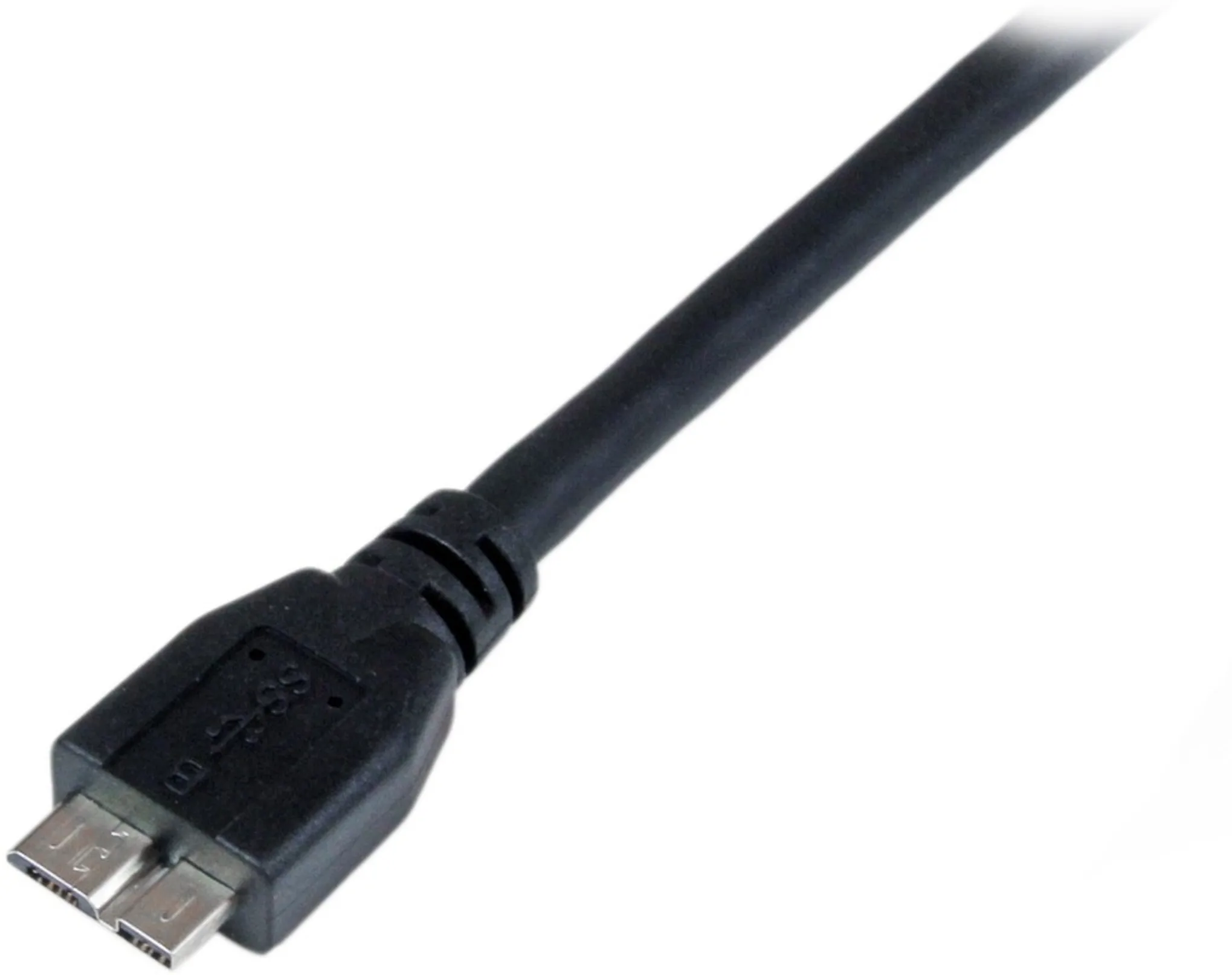 Imagen 2 de Cable USB 3.0 Tipo-A a Micro USB Tipo-B M/M 1mt Certificado SS Negro - StarTech