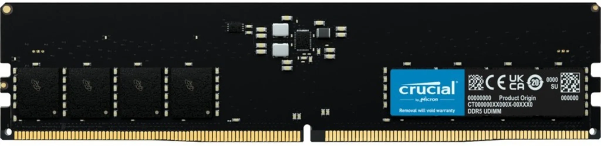 Imagen 0 de Memoria RAM 16GB DDR5 5600MHz DIMM CL46 Non-ECC 1.1v 288p - Crucial