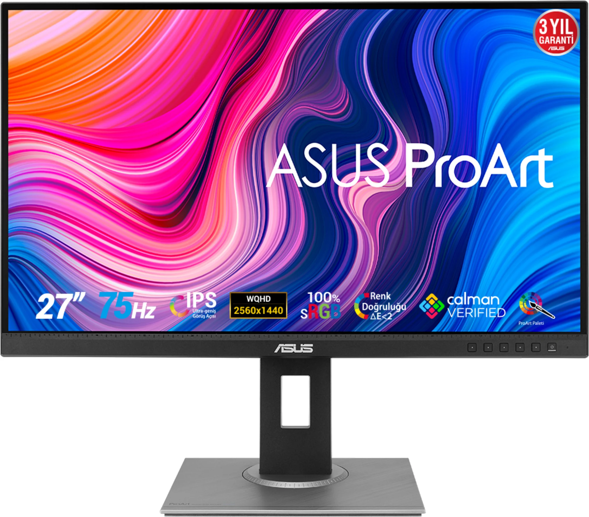 Imagen 0 de Monitor Asus PA278QV ProArt 27" QHD 2560*1440 LED IPS DP mDP DVI HDMI USB 75Hz