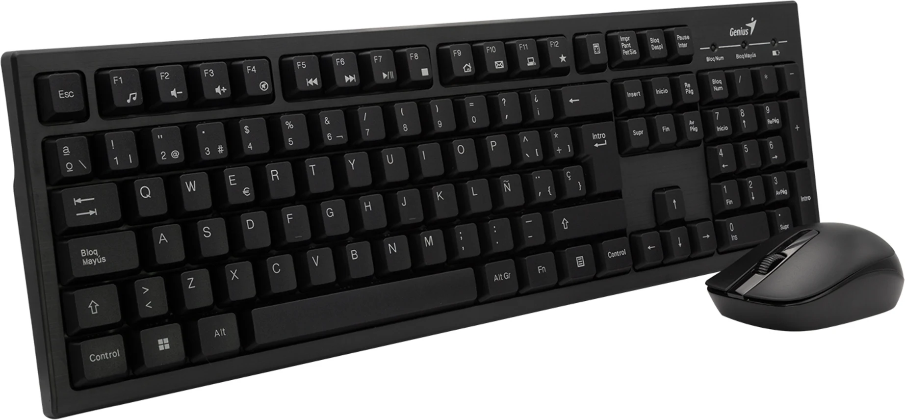 Imagen 2 de Kit Teclado Mouse Inalámbrico Genius KM-8101 12 teclas mult. 2.4GHz Tecl. Numéri