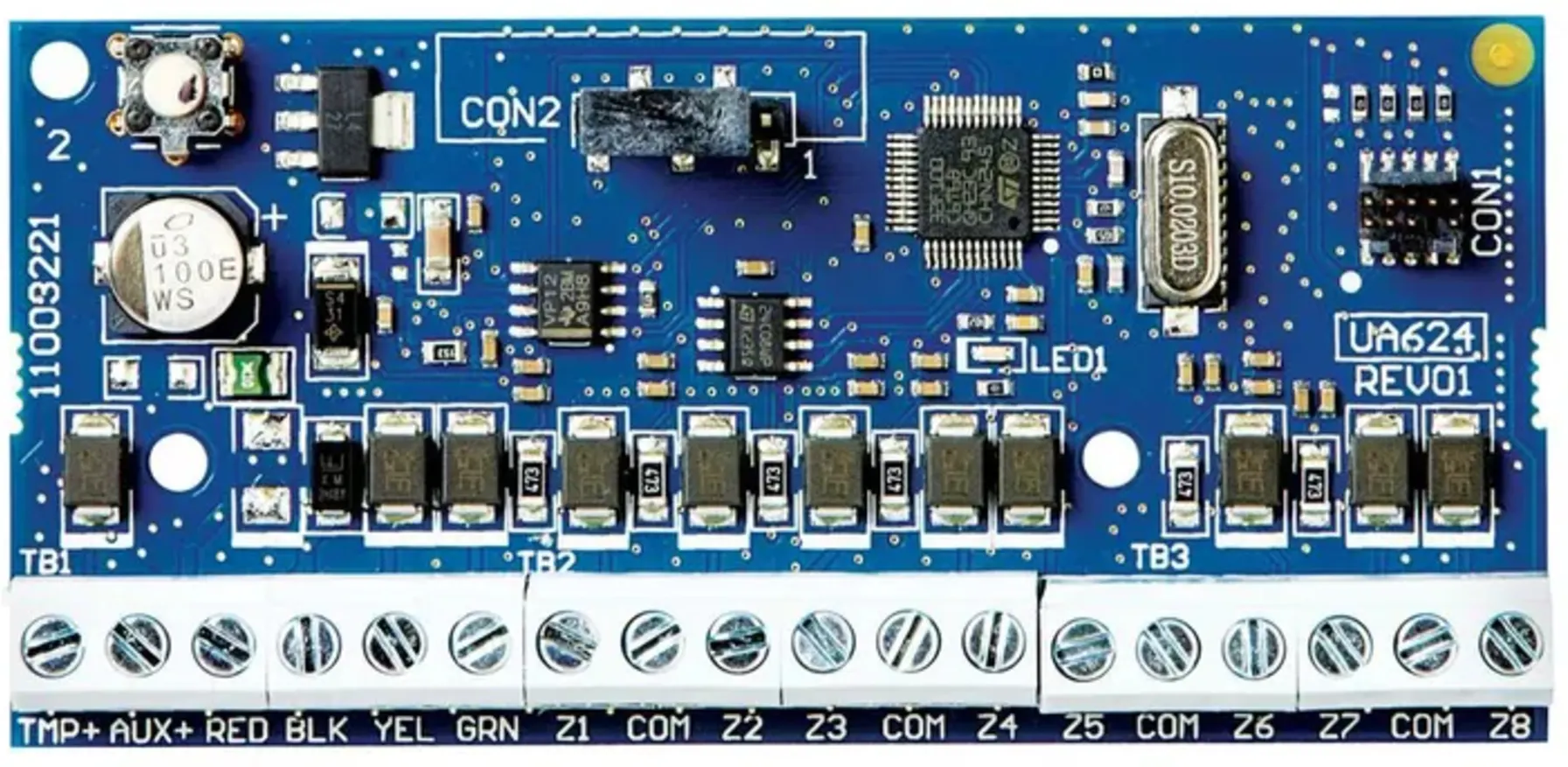 Imagen 2 de HSM2108. Modulo DSC de expancion de zonas cableadas. 8 zonas alimentacion auxiliar 125mA.
