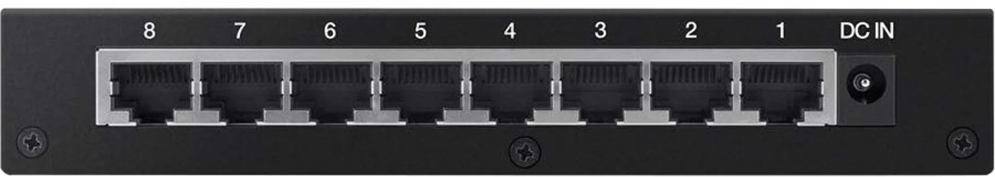 Imagen 1 de Switch Linksys SE3008 8XRJ-45 10/100/1000 Mbps 8 puertos Puertos c/ det. automát