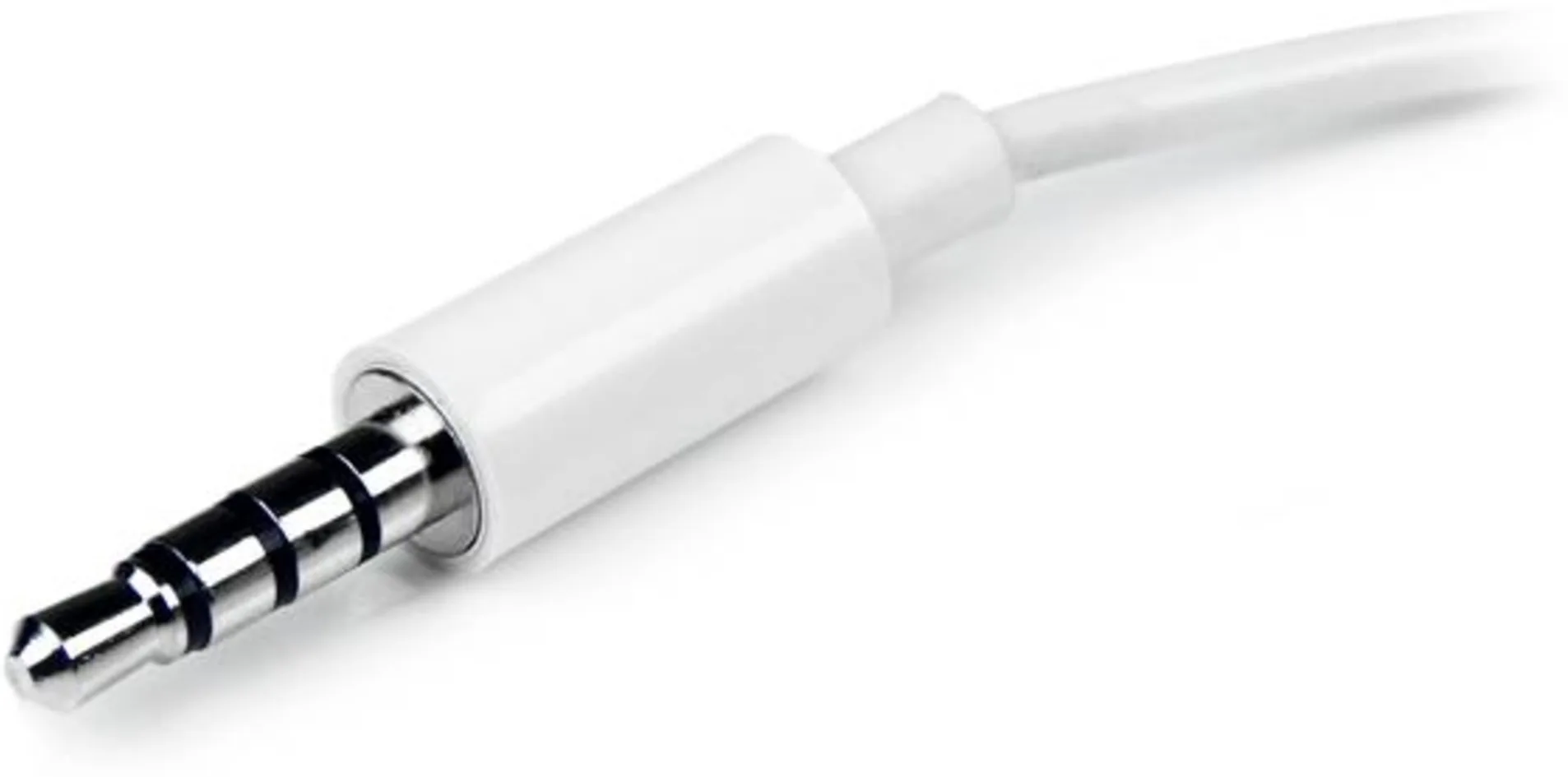 Imagen 3 de Adaptador de Audio StarTech Mini Jack 4 pin Macho a 2x 3 pin Hembra Jack/Mic