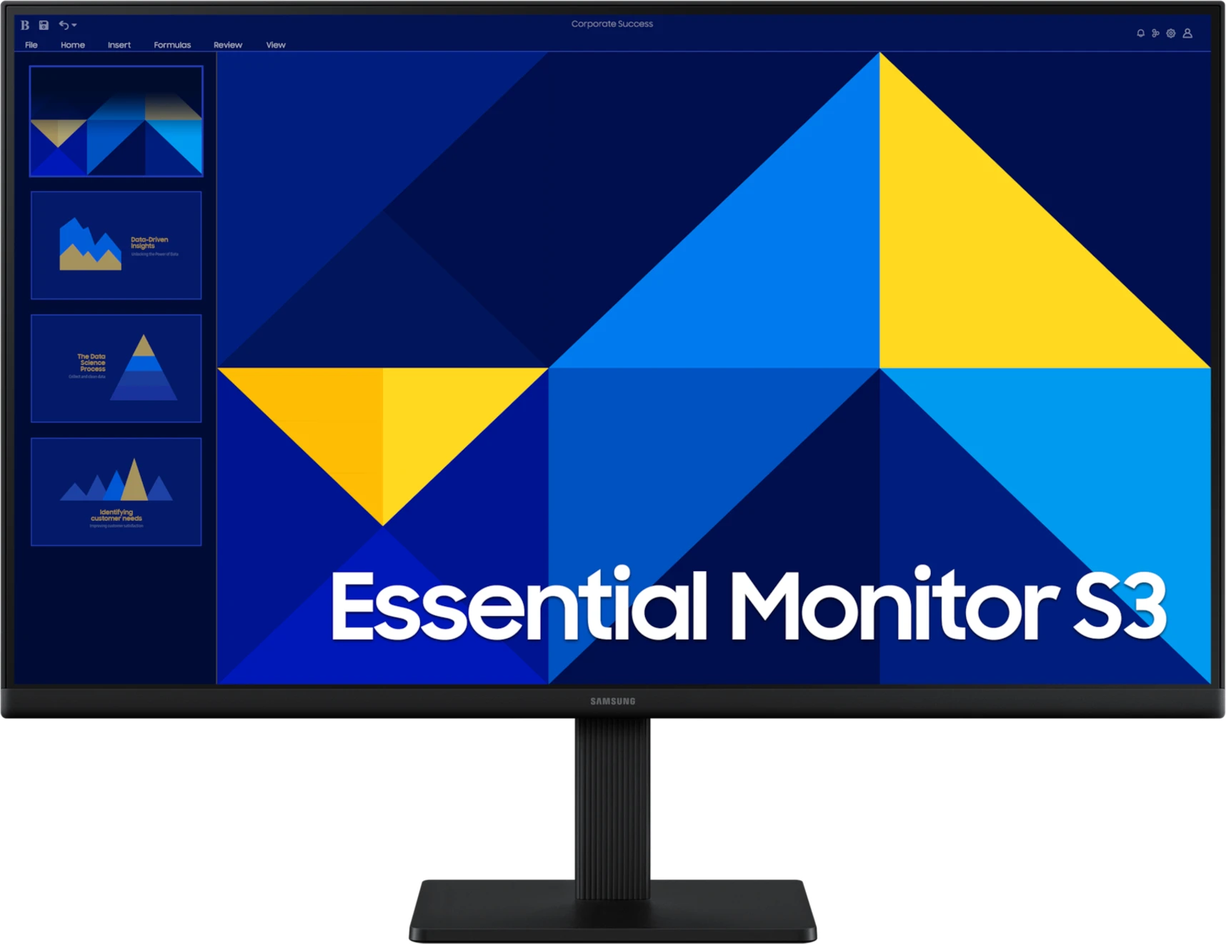 Imagen 2 de Monitor Samsung Essential S3 S30GD 27" FHD 1920*1080 IPS HDMI VGA 100Hz