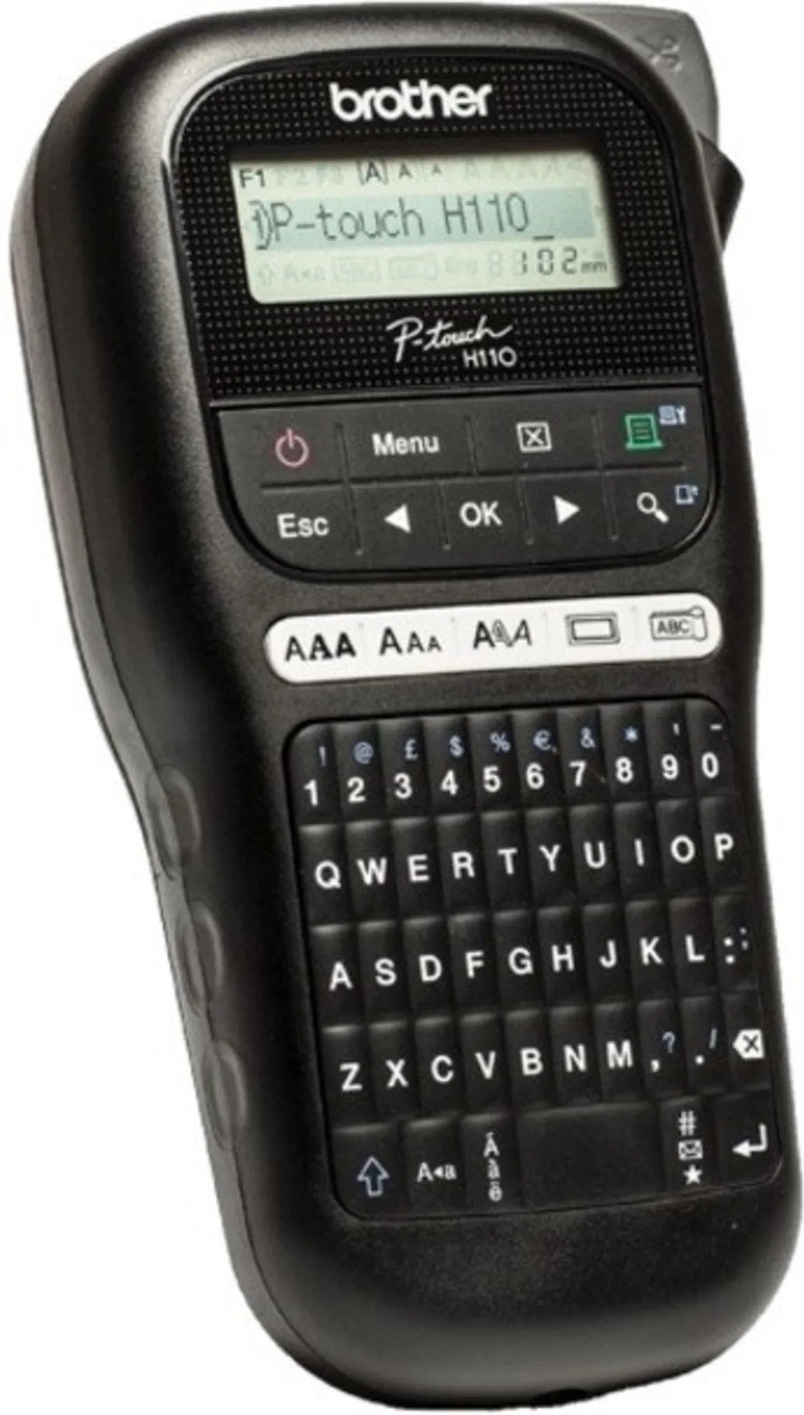 Imagen 4 de Rotuladora Portátil Brother PTH110BK P-Touch 20mm/s Teclado QUERTY LCD Negro 