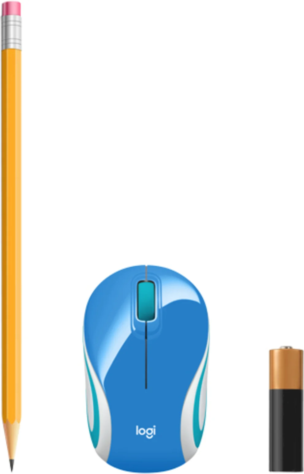 Imagen 3 de Mouse Inalámbrico Logitech Mini M187, Óptico 1000dp 3 botone 2.4G Azul