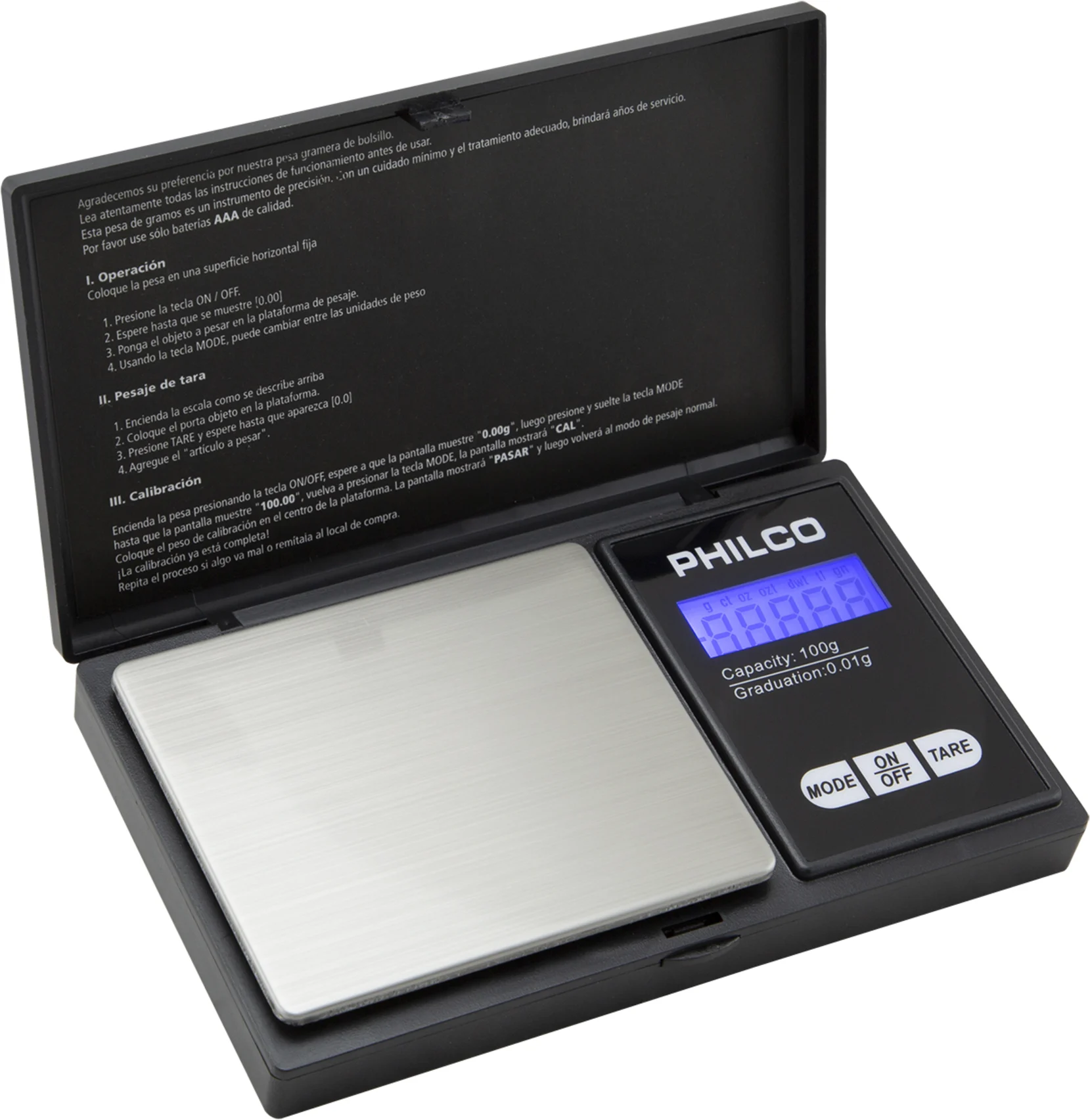 Imagen 1 de PESA GRAMERA DIG. DESDE 0.01 GR A 100 GR.
