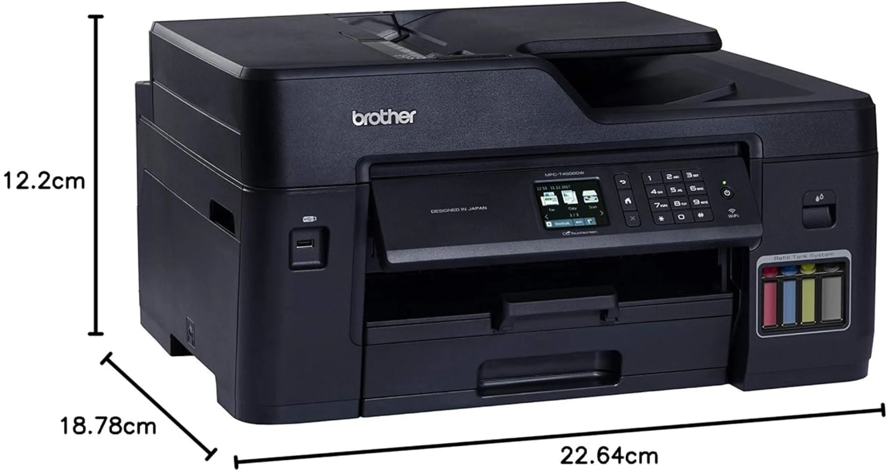 Imagen 4 de Impresora Multifunción Brother MFC-T4500DW A3 Tanque color WiFi USB LAN