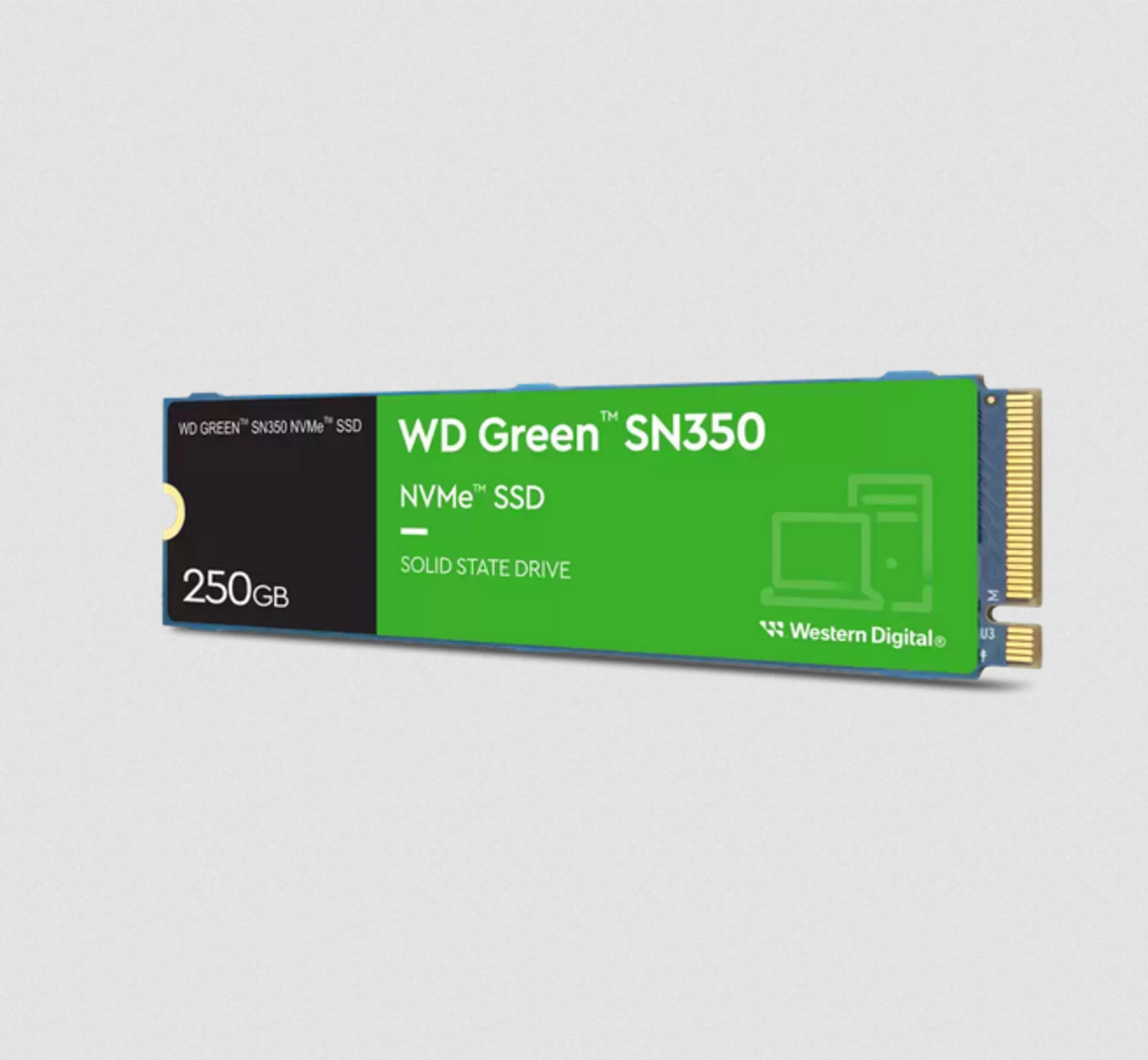 Imagen 0 de Unidad SSD Western Digital Green SN350 250GB M.2 22*80 PCIe3x4 L2400MB/s E1500MB