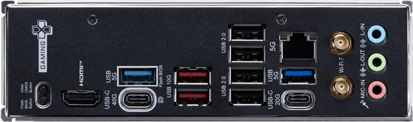 Imagen 4 de Tarjeta Madre MSI X870E GAMING PLUS WIFI AM5 4*DDR5 8126VB 5G LAN WIFI7 ATX