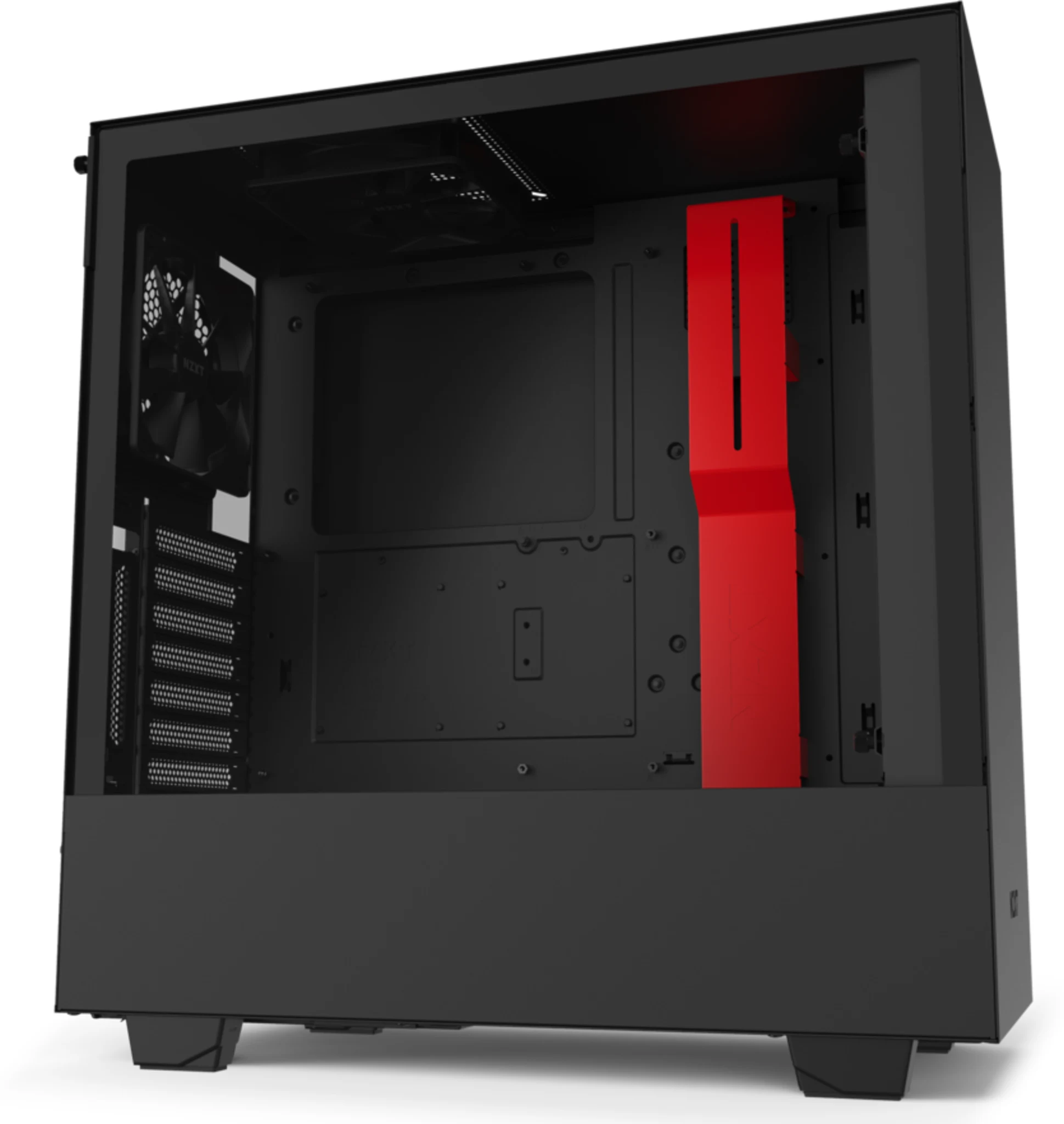 Imagen 0 de NZXT H510i - Matte Black / Red (CA-H510i-BR)