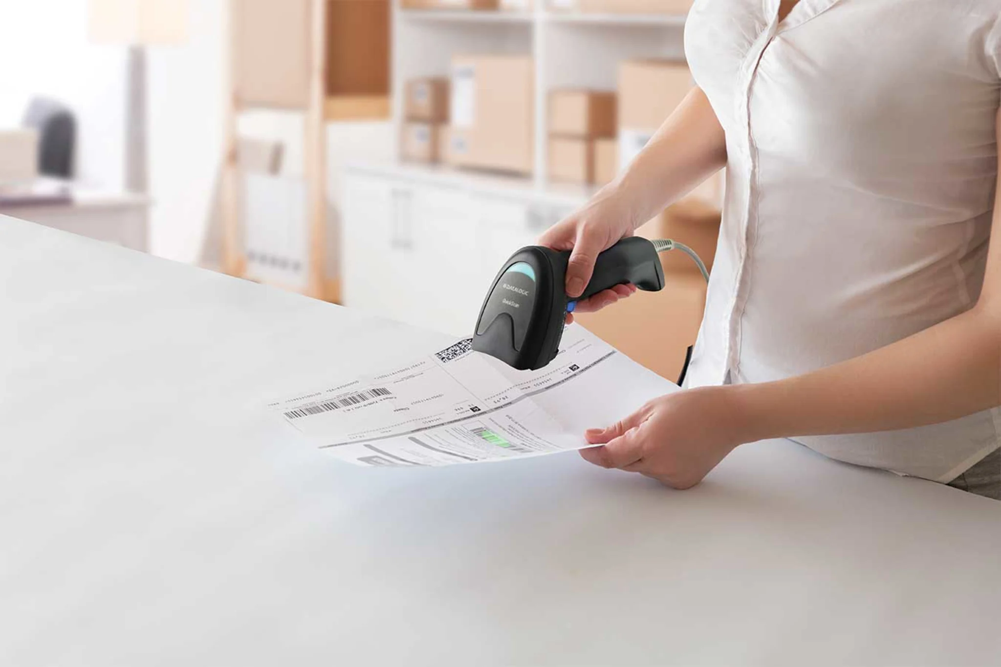 Imagen 2 de Lector Códigos de Barras Datalogic QuickScan QD2220-BKK1S Imager 1D, USB, Negro