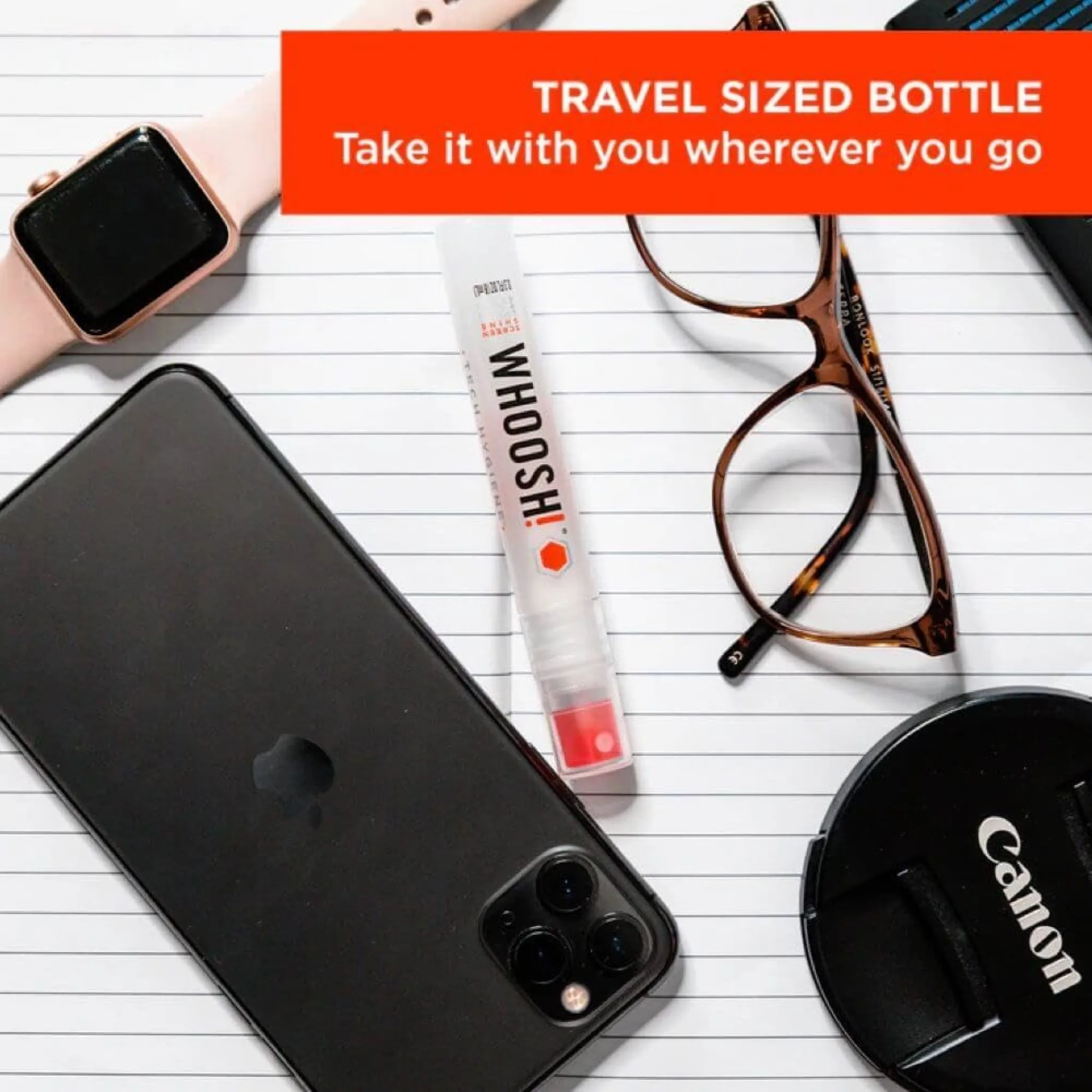 Imagen 4 de Limpiador para pantallas Whoosh Sceen Shine Duo 1FG108ENSP 100ML/8ML 