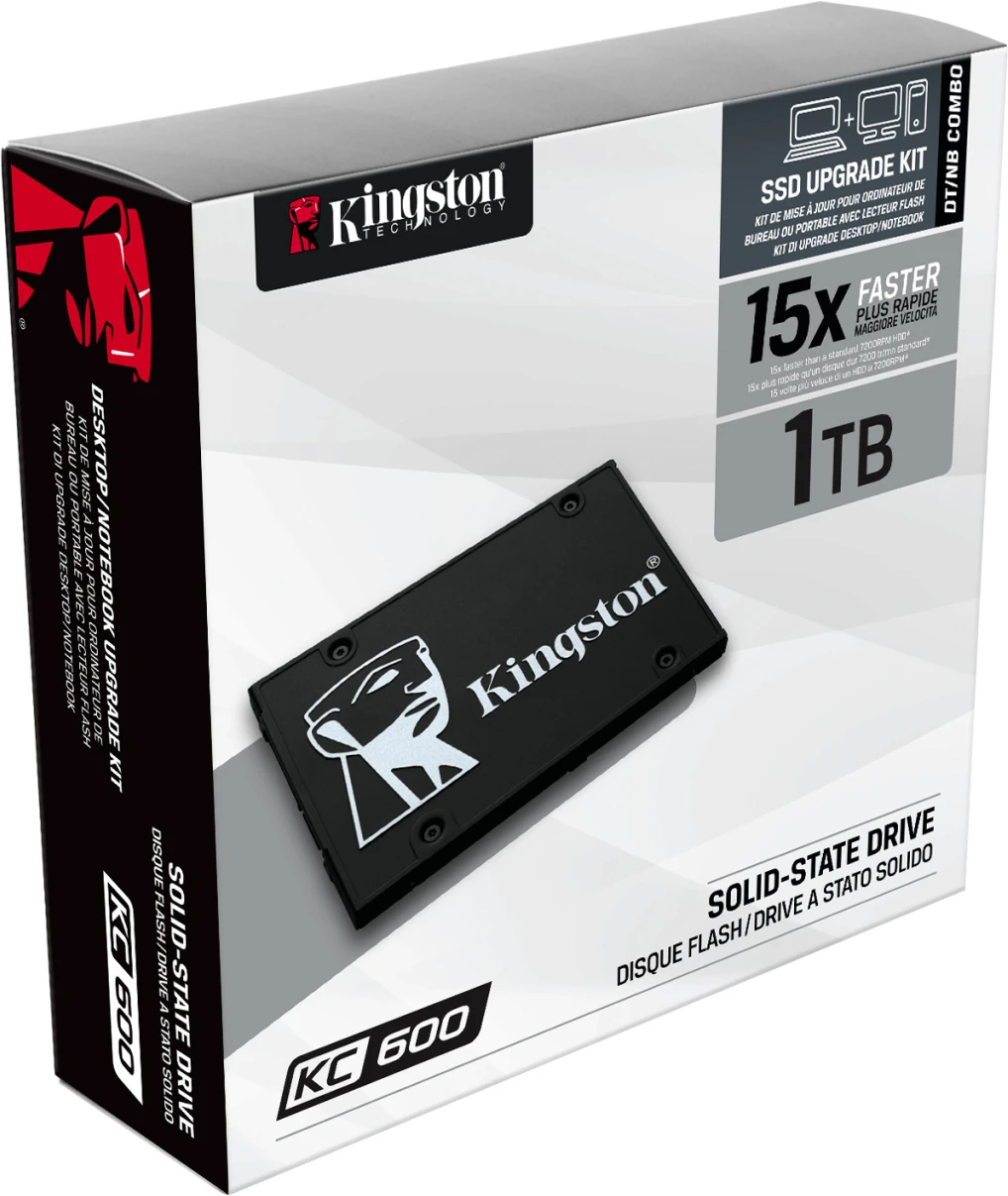 Imagen 4 de Unidad SSD Kingston SKC600 1TB 2.5" 7mm SATA 3 3D TLC Lect 500MB/s Esc 520MB/s