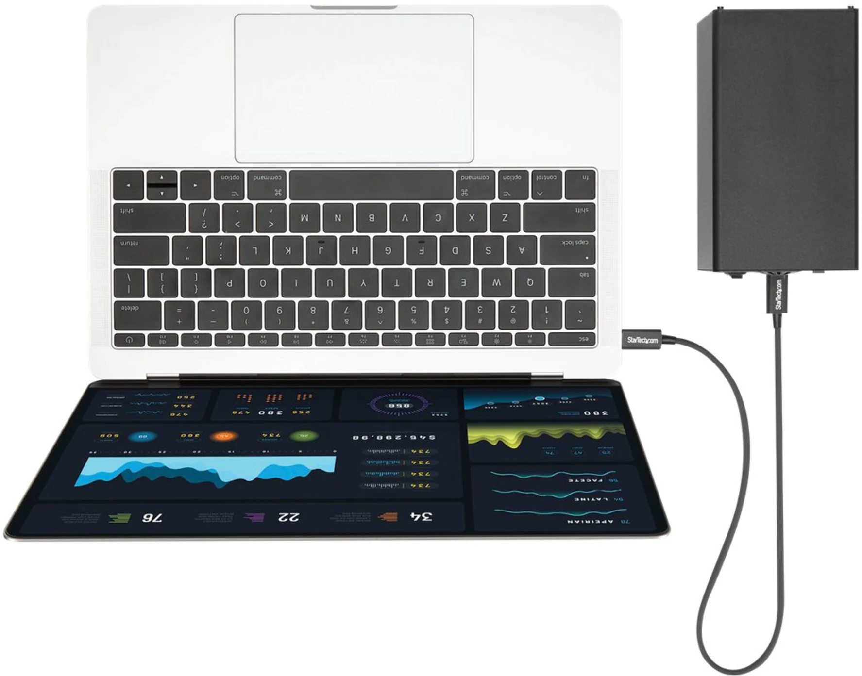 Imagen 7 de Cable Thunderbolt 3 USB-C M/M 40Gbps 0.5mts Color Negro - StarTech