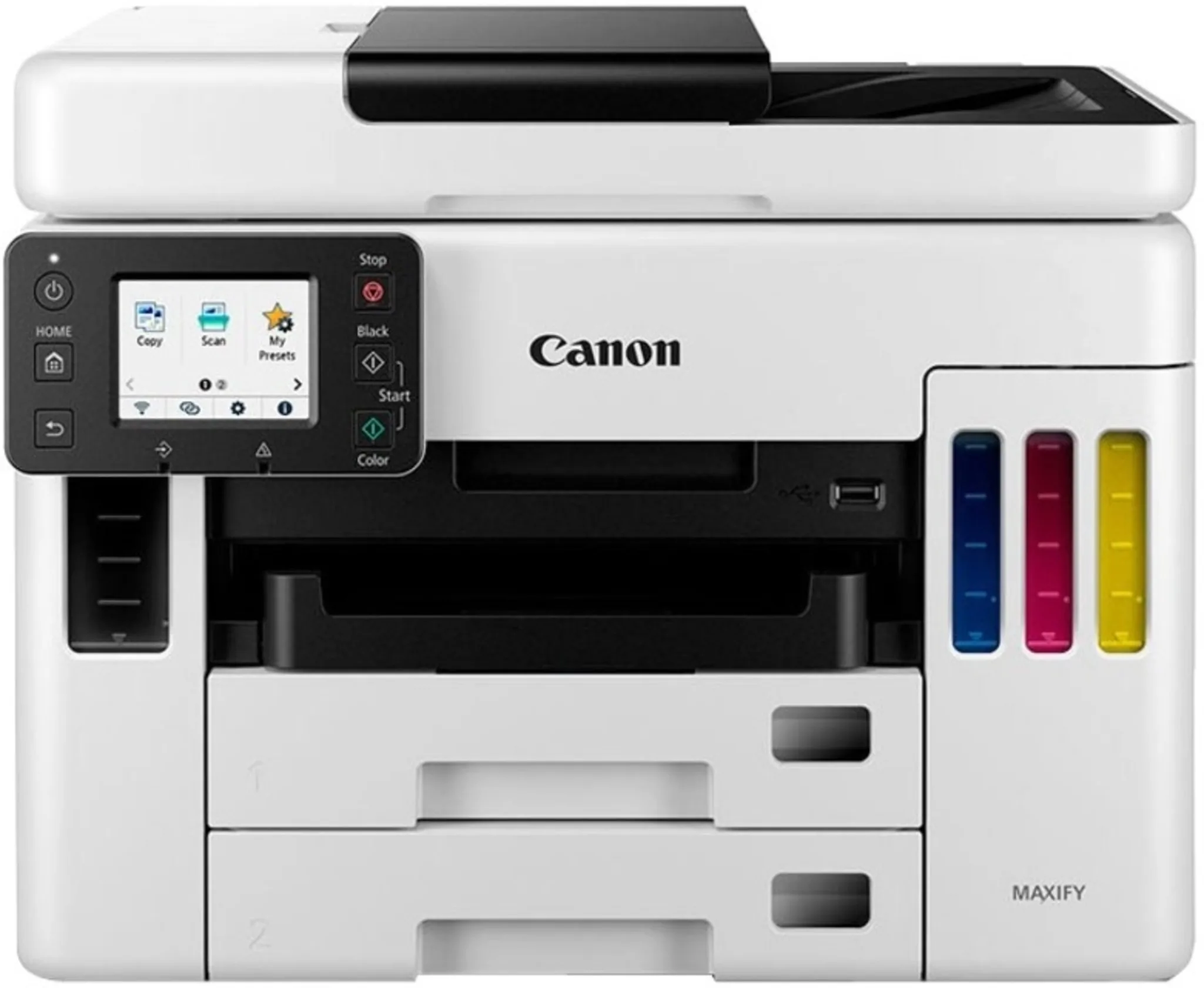 Imagen 0 de Impresora Multifunción Canon MAXIFY GX7010 Tanque Tinta Color USB WiFi LAN ADF