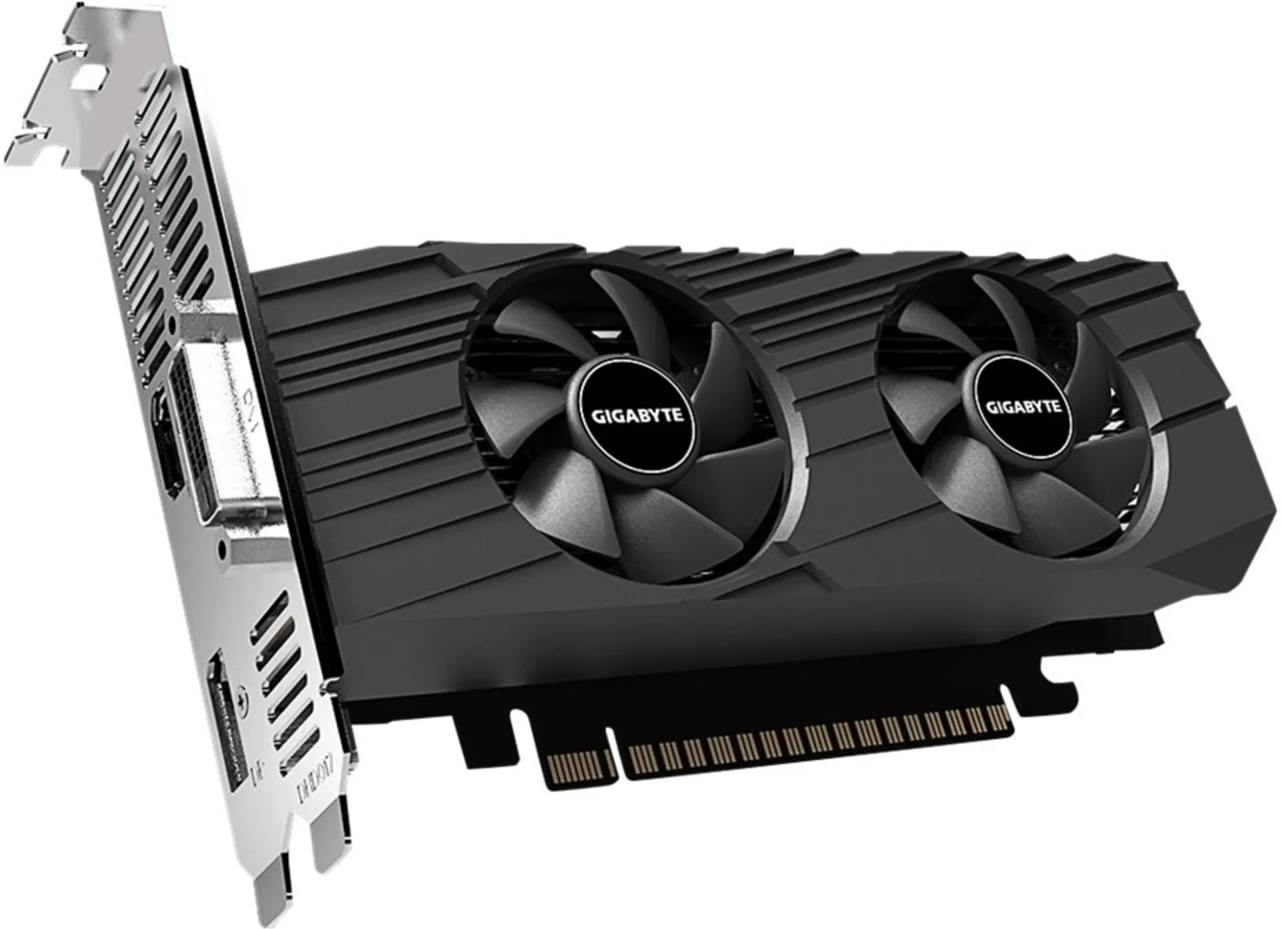 Imagen 0 de Gigabyte GeForce GTX 1650 OC Low Profile 4G - Overclocked Edition - tarjeta gráfica - GF GTX 1650 - 4 GB GDDR5 - PCIe 3.0 x16 perfil bajo - DVI, HDMI, DisplayPort