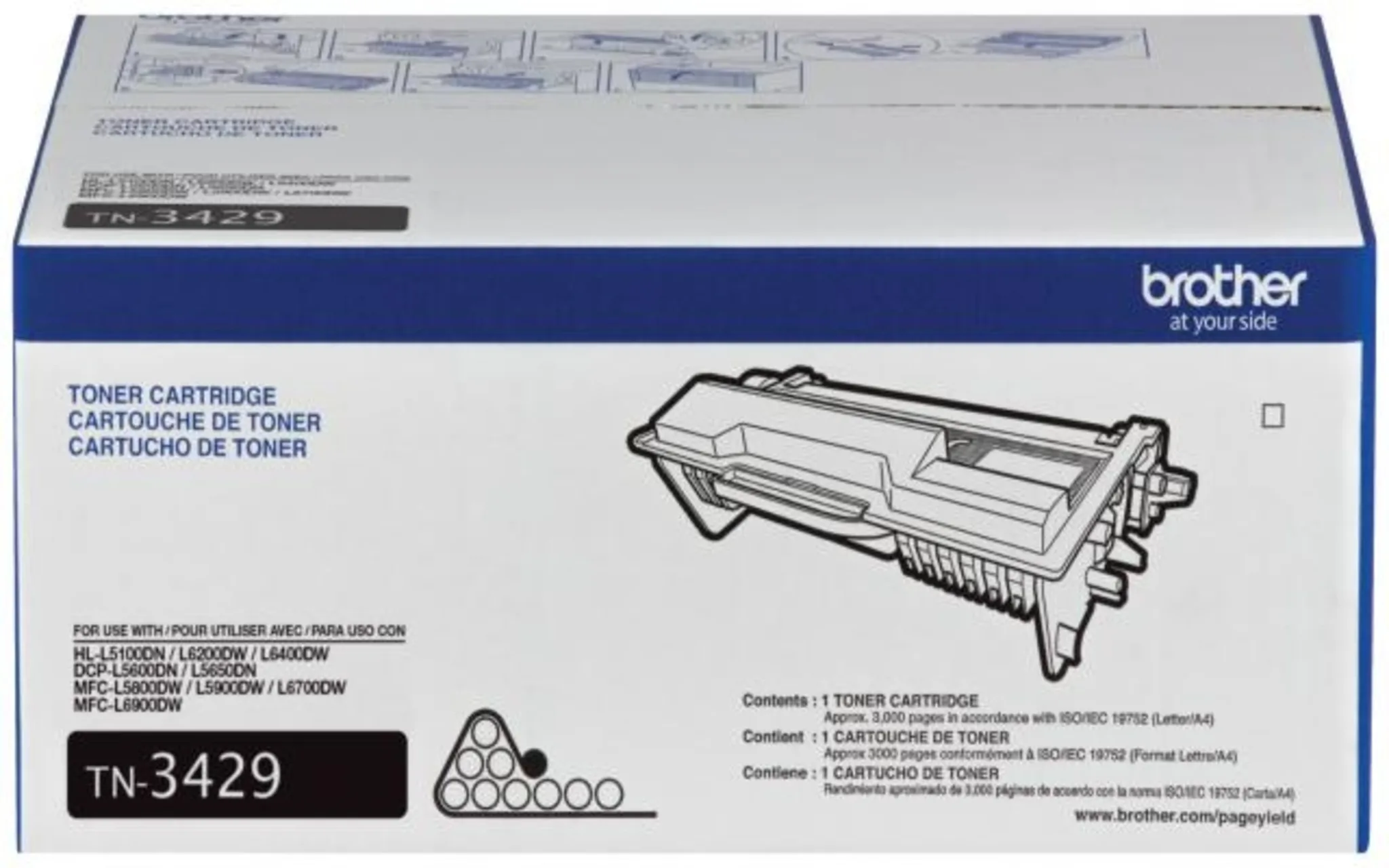 Imagen 0 de Toner Brother TN-3429 Negro HL-L5100DN/HL-L6400DW/DCP-L5650DN/MFC-L5900, 3000Pág