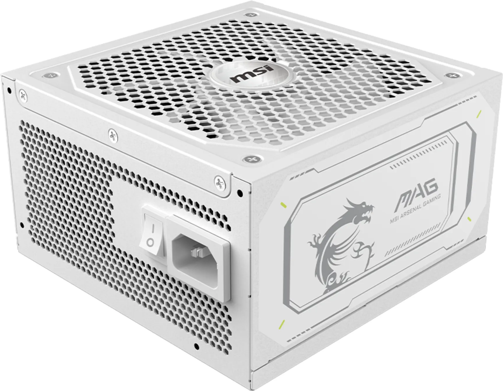 Imagen 7 de Fuente de Poder MSI MAG A1000GLS PCIE5 1000W Full Mod 80 Plus Gold ATX Blanco