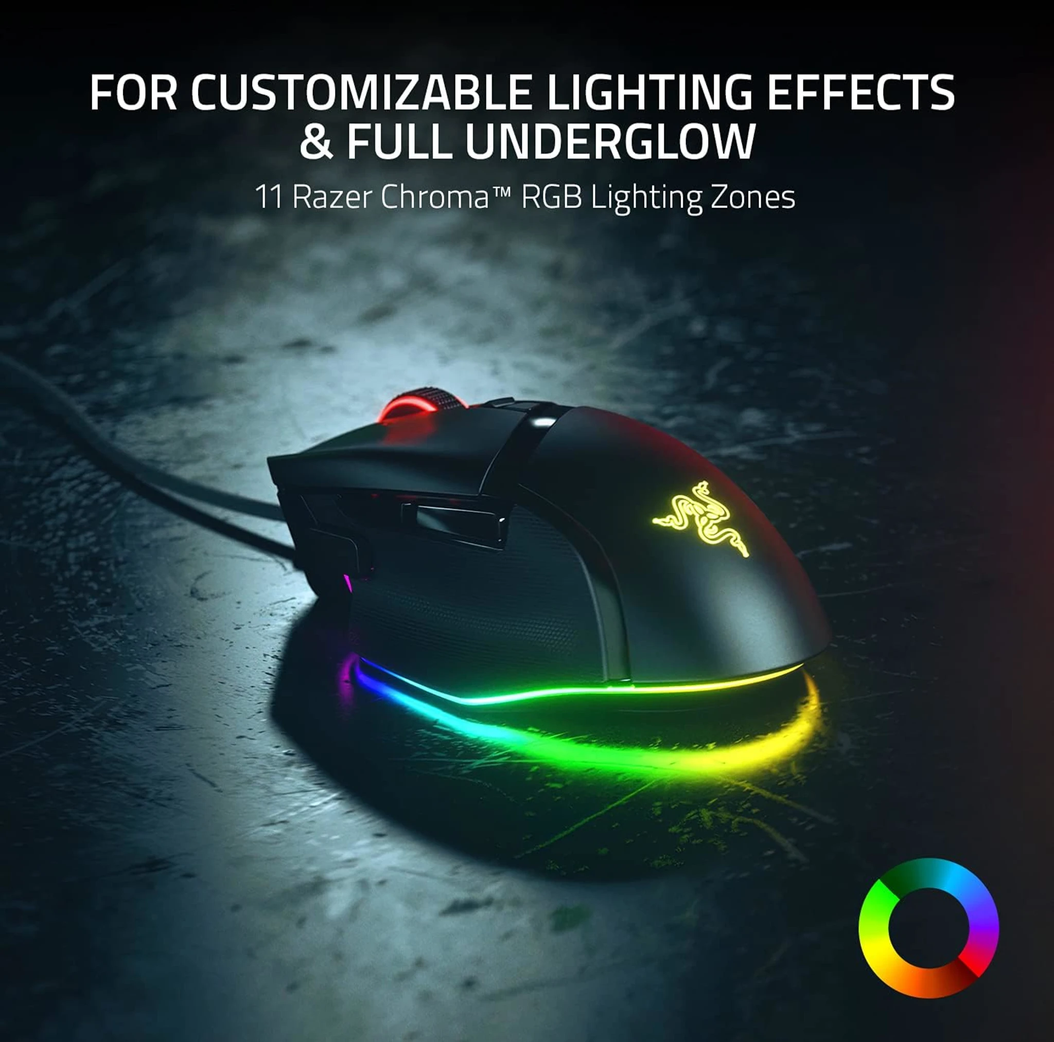 Imagen 4 de Mouse Gamer Alámbrico Razer Basilisk V3 Ergo Óptico 2600DPI 11 Botones RGB Negro