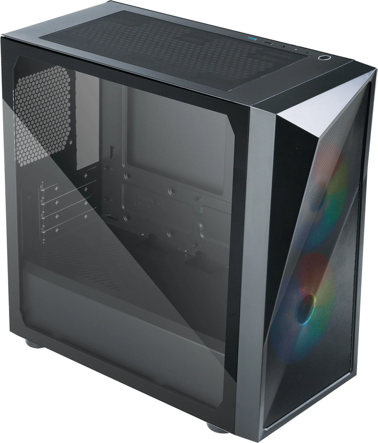 Imagen 6 de Gabinete Gamer Cooler Master CMP 320 ARGB Vidrio Templado mATX Negro S/Fuente