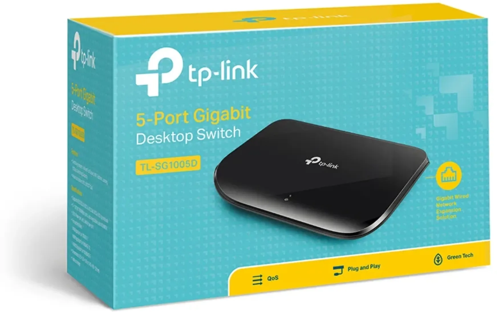 Imagen 5 de Switch TP-Link 5 puertos  TL-SG1005D 10/100/1000 Mbps No administrable