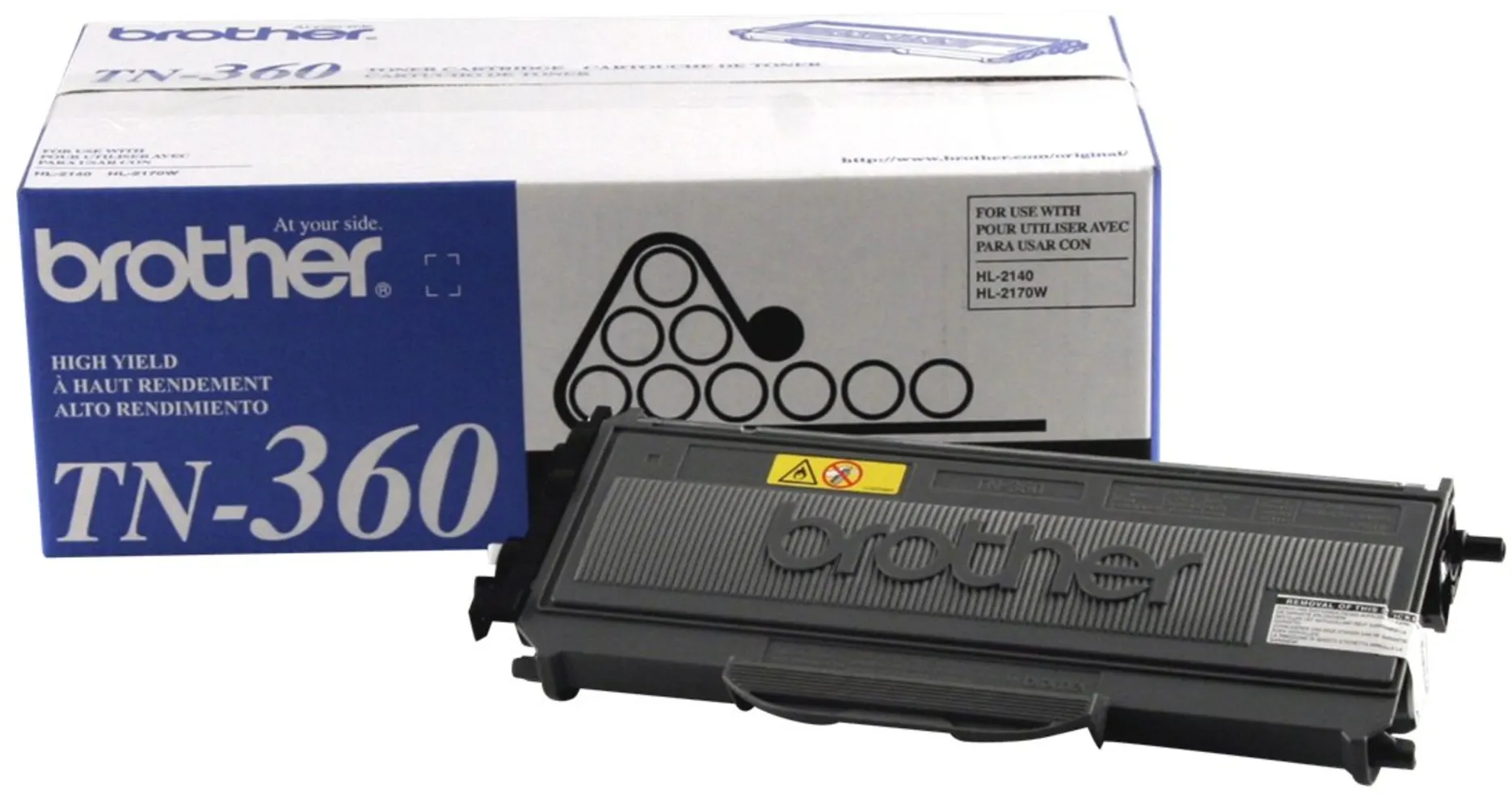 Imagen 0 de Tóner Brother TN-360 Alto Rend 2600 pág Negro p/HL-2140/2170W-MFC-7440N-DCP-7040