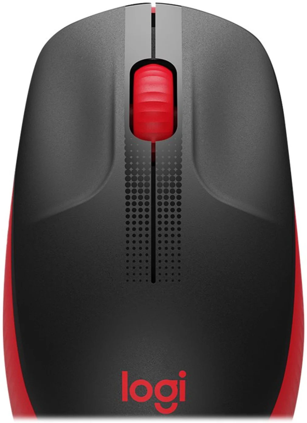 Imagen 2 de Mouse Inalámbrico Logitech M190 Óptico 1000dpi Ambidiestro 3 botones USB rojo