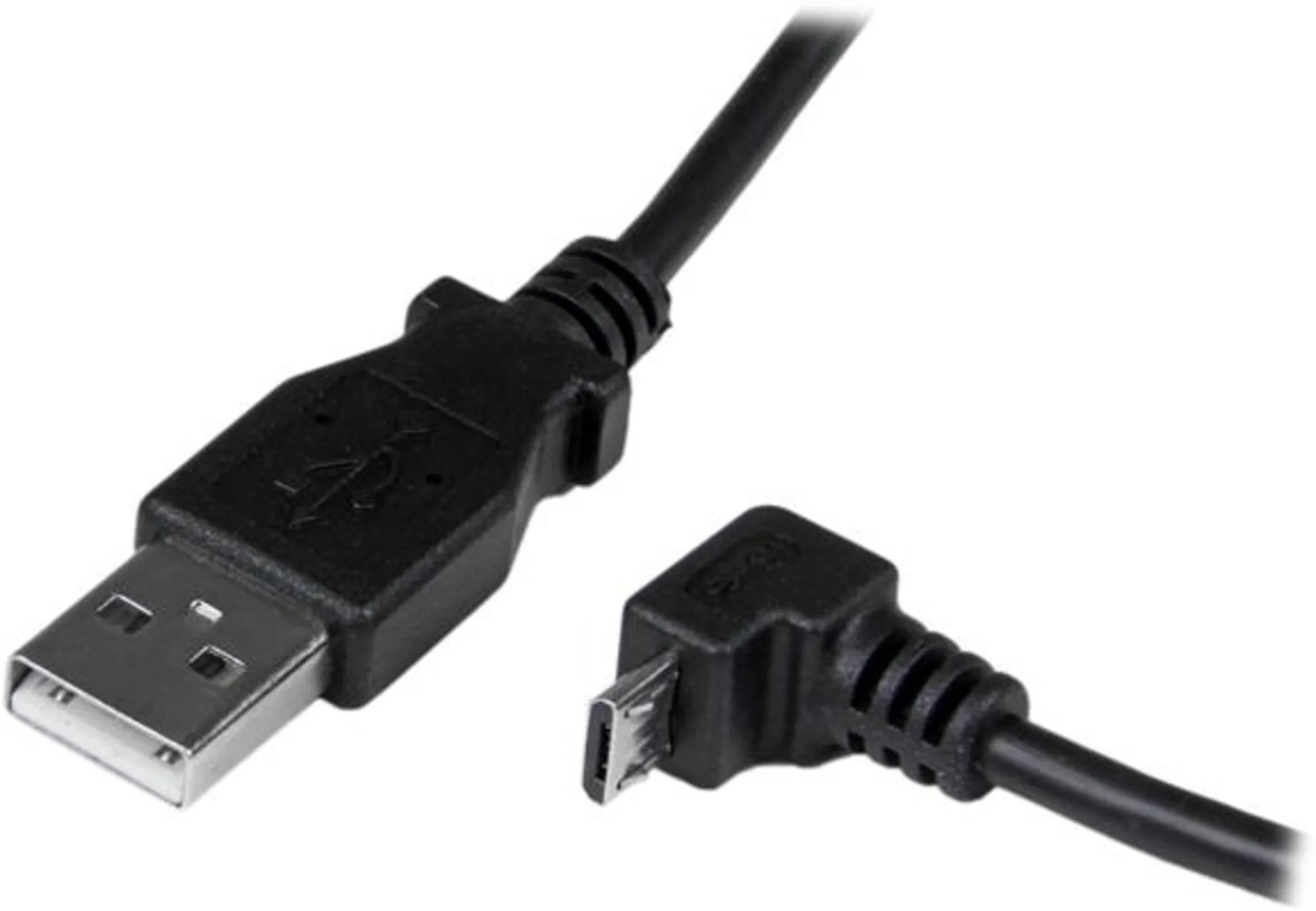 Imagen 1 de 2m USB to Down Angle Micro USB Cable