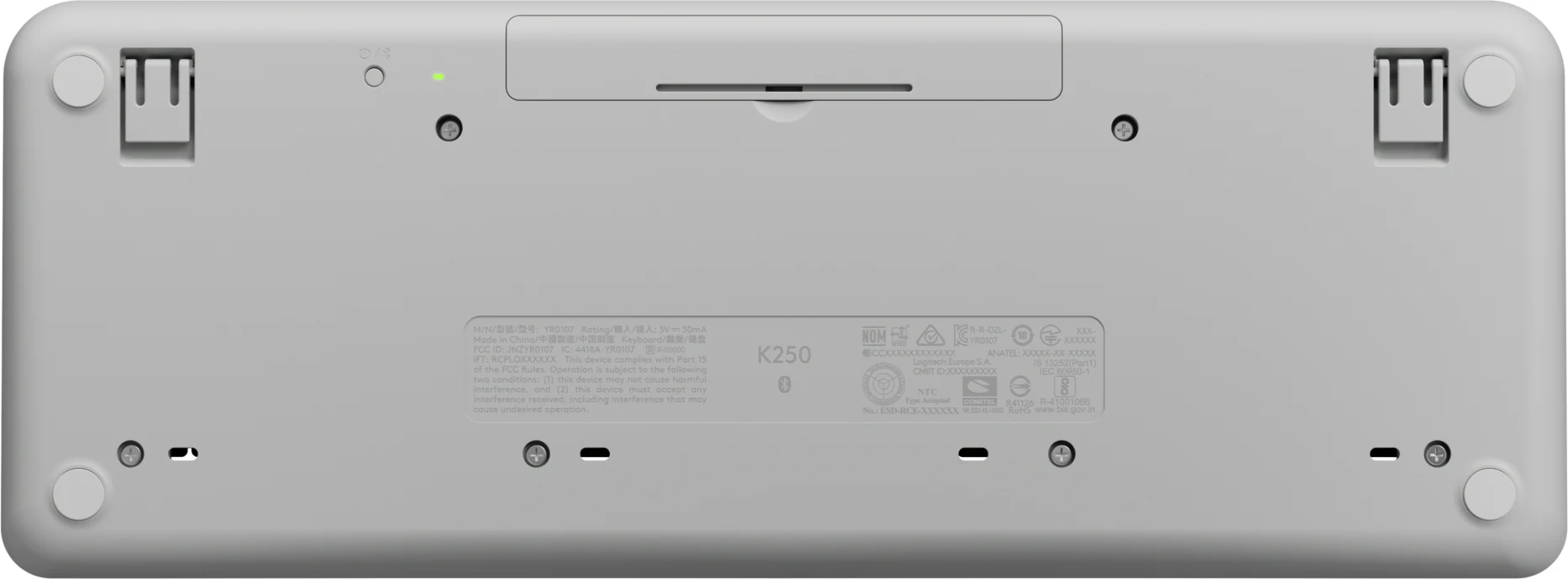 Imagen 4 de Teclado Inalámbrico Logitech K250 Epañol Qwerty Bluetooth Blanco